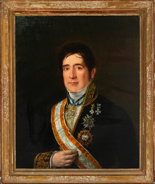 Knight with flag of the Order of Charles III, 19th century