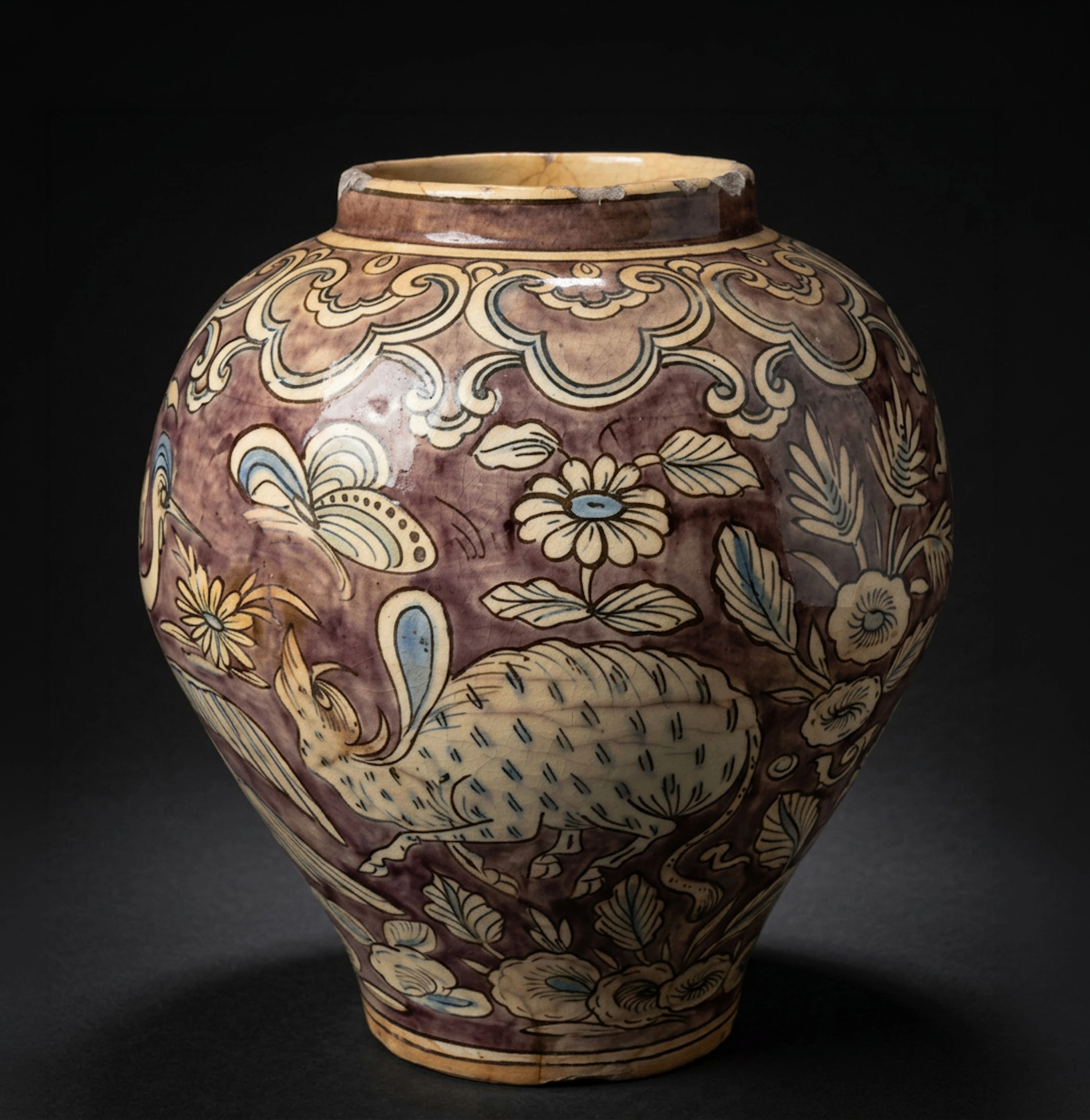 Persian vase with Chinese influences, Persia, 18th century