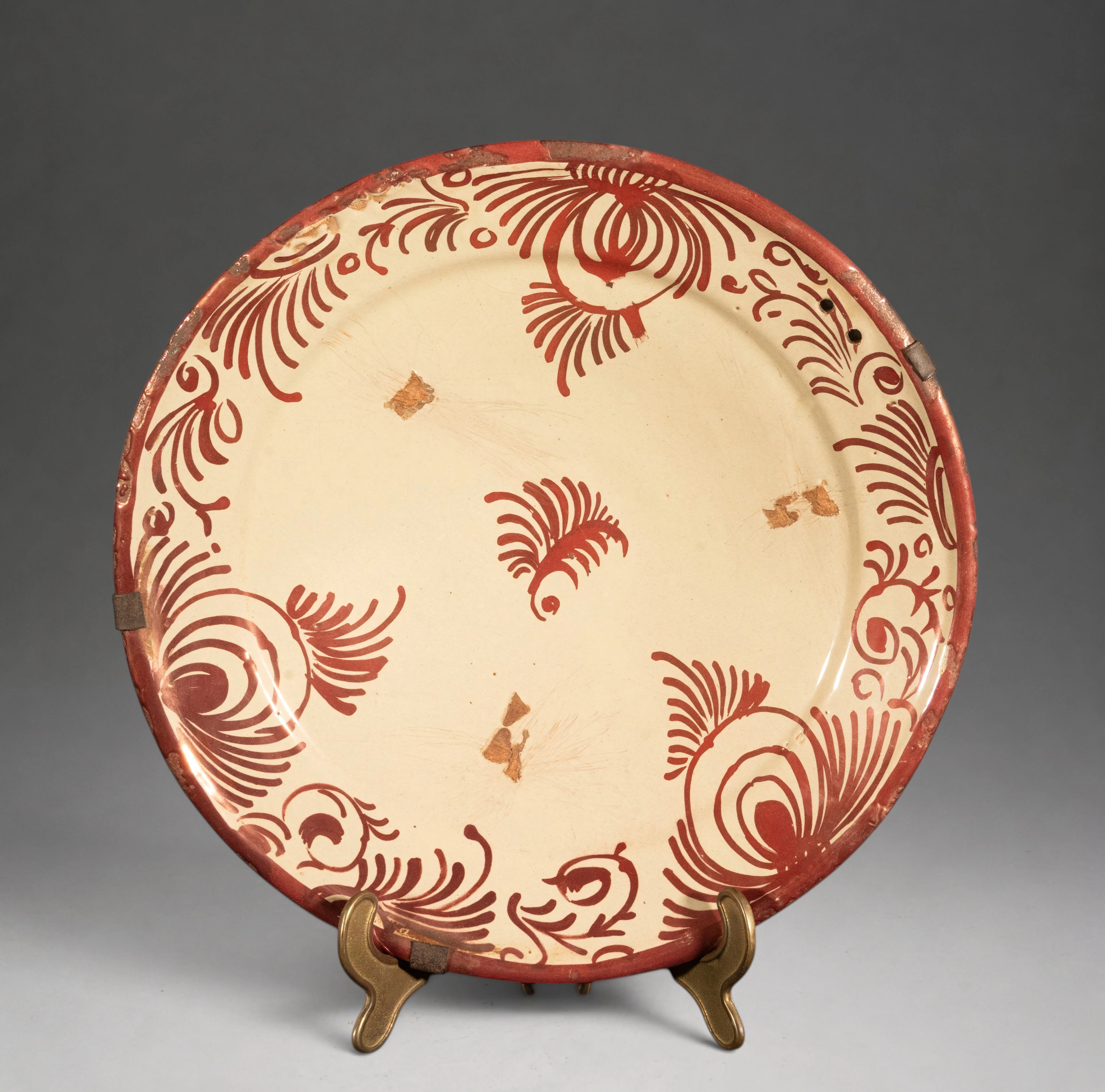 MANISES PLATE FROM THE 17TH-18TH CENTURY