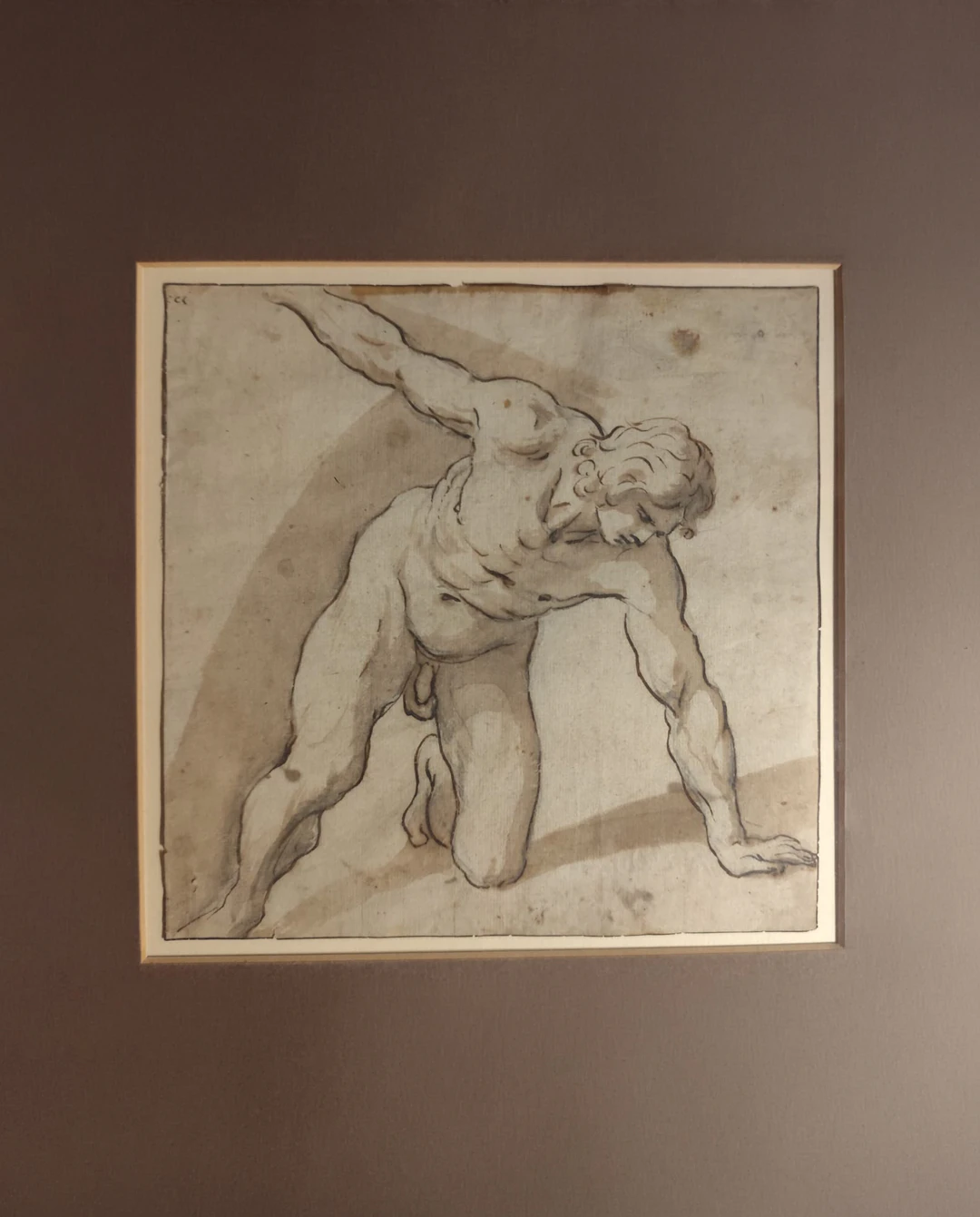 Annibale Carracci (Bologna, 1560 - Rome, 1609), Drawing on paper.
