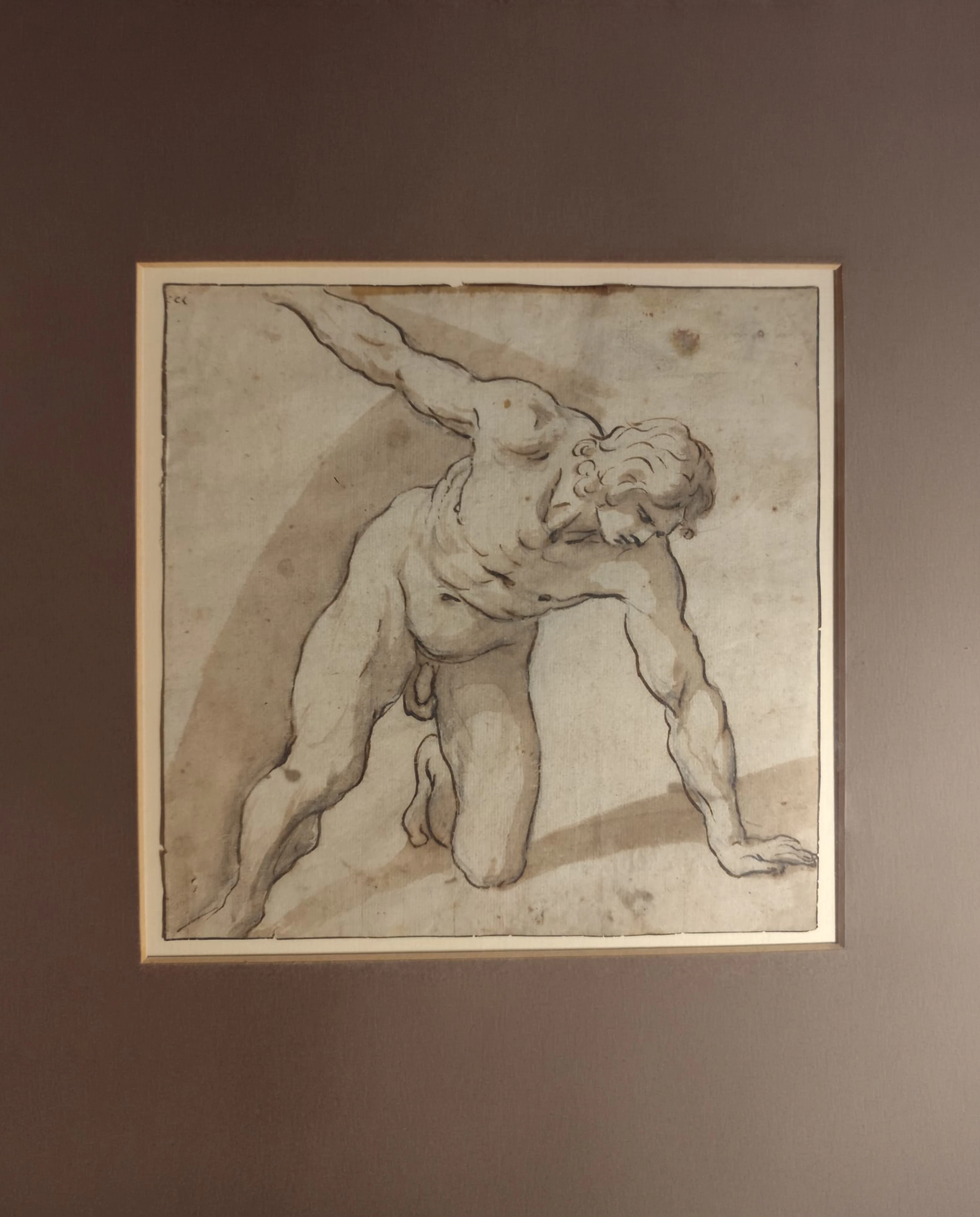 Annibale Carracci (Bologna, 1560 - Rome, 1609), Drawing on paper.