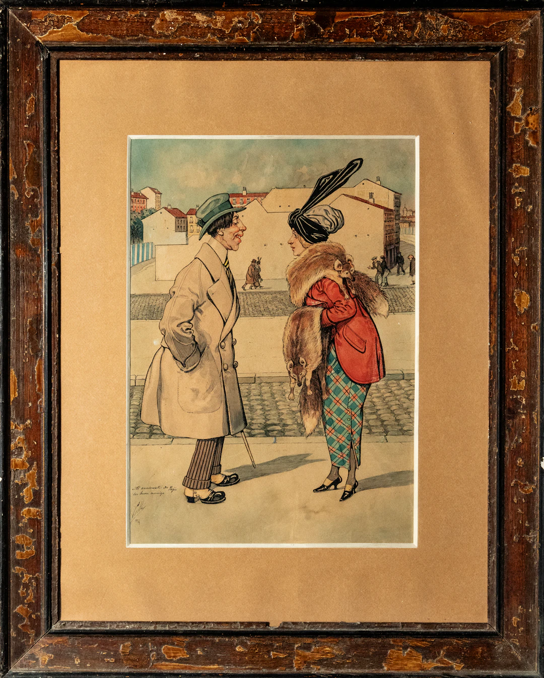 RAMÓN CILLA, VENEZUELAN, 1914 - INK AND WATERCOLOR ON PAPER