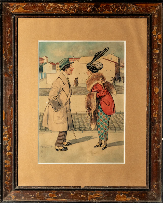 RAMÓN CILLA, VENEZUELAN, 1914 - INK AND WATERCOLOR ON PAPER