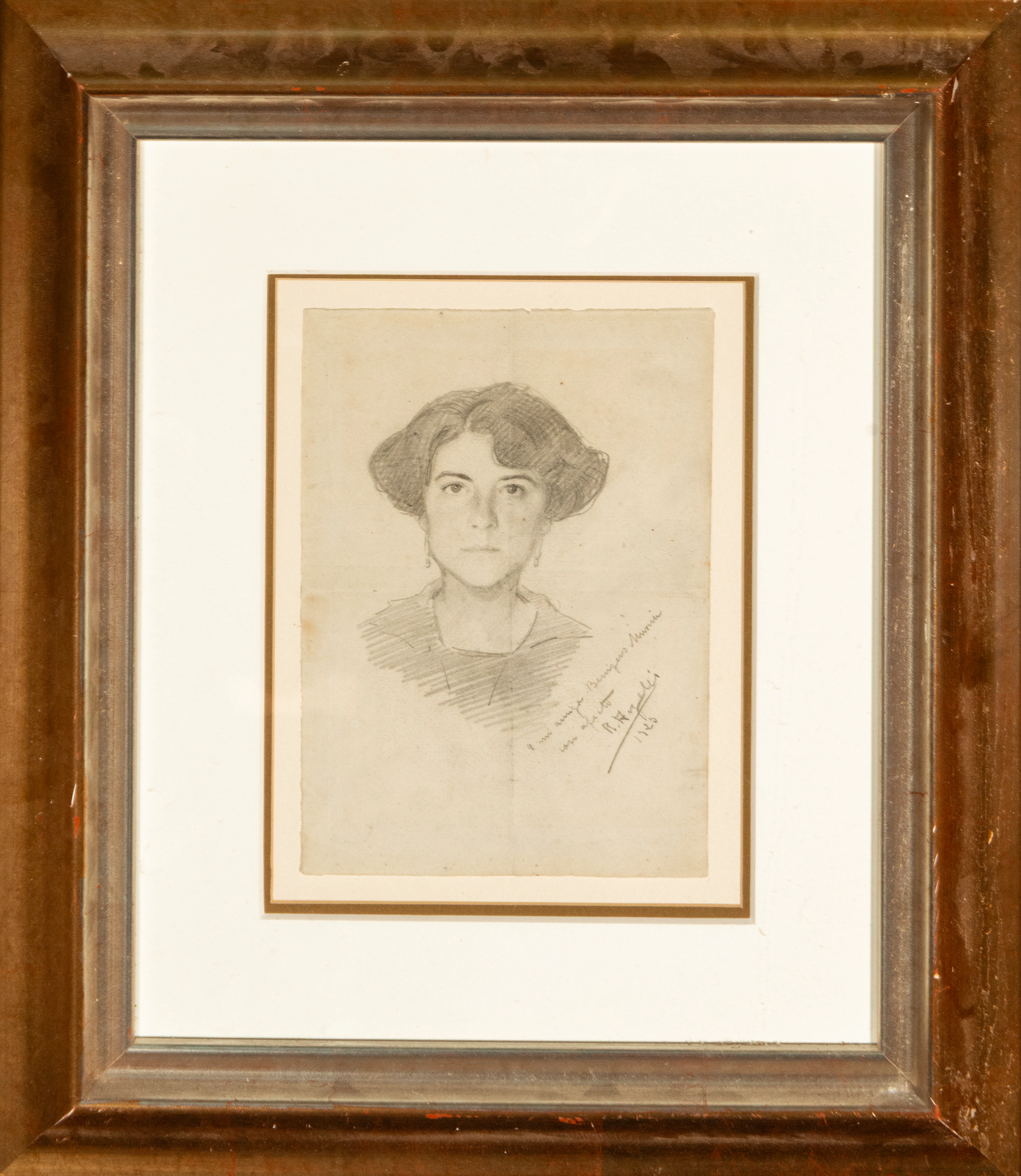 Portrait of a lady. Spanish School. 19th century.