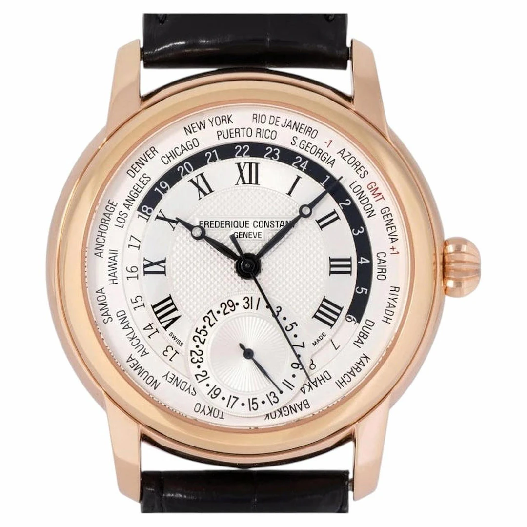 Frédérique Constant Manufacture Worldtimer wristwatch, reference FC-718MC4H4
