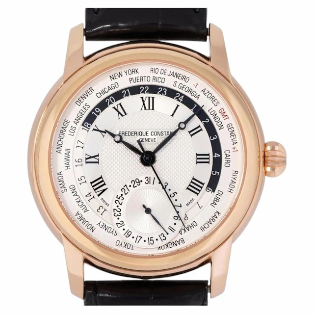 Frédérique Constant Manufacture Worldtimer wristwatch, reference FC-718MC4H4