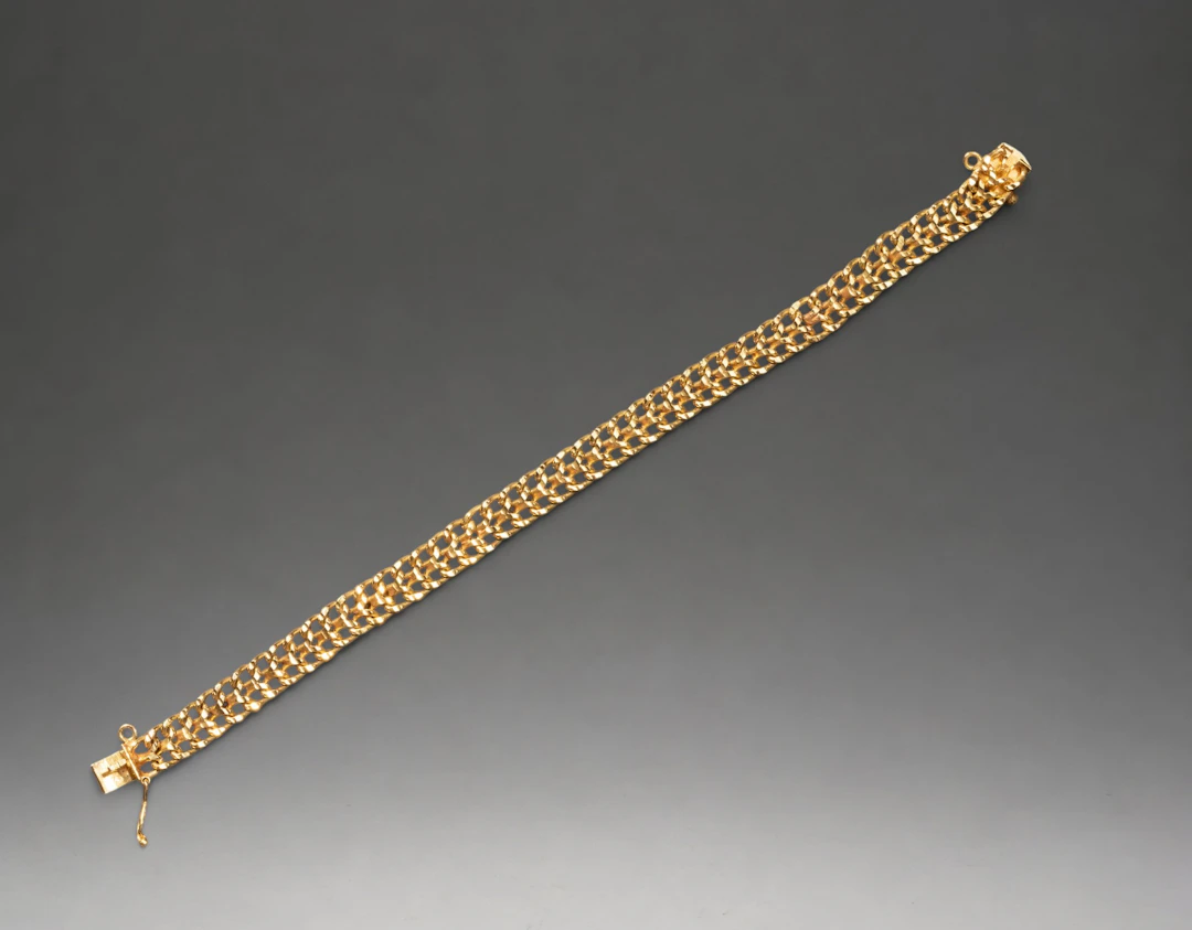 UNISEX BRACELET IN SOLID 18K YELLOW GOLD