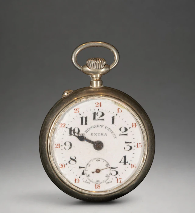Pocket watch with Arabic numerals