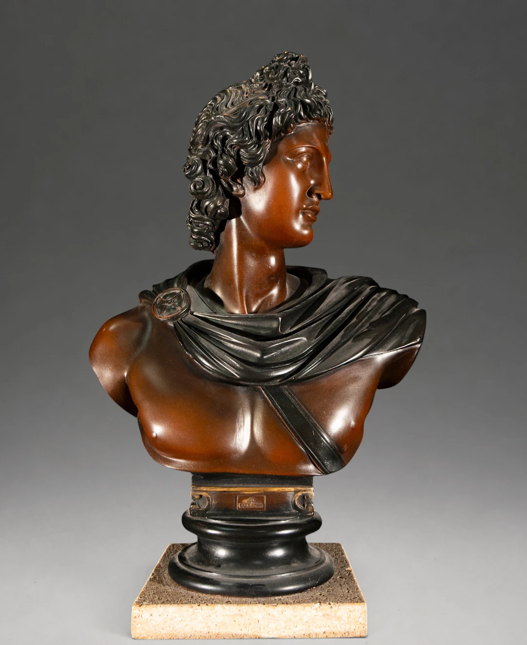 Male bust in classical style – 20th century