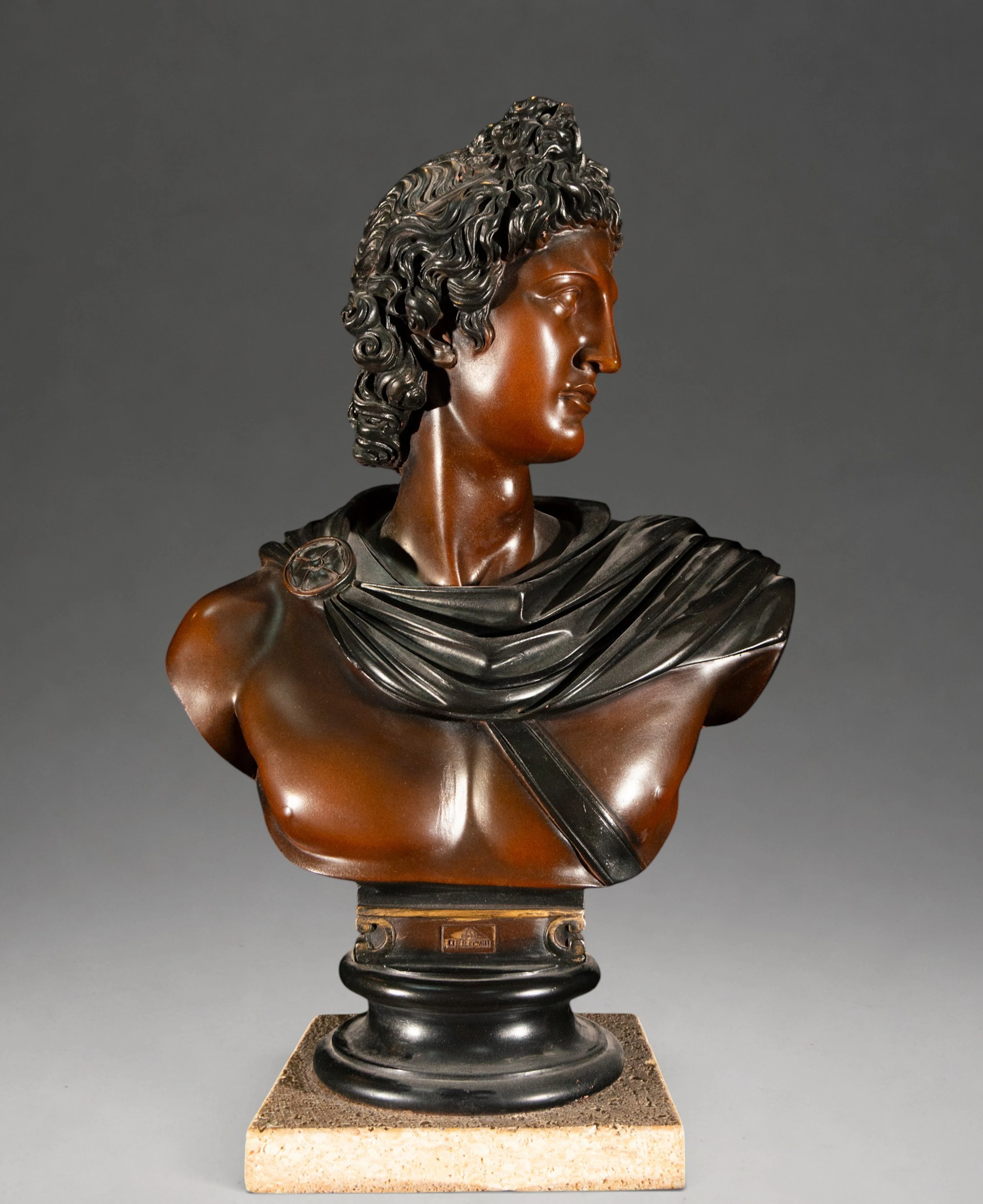 Male bust in classical style – 20th century