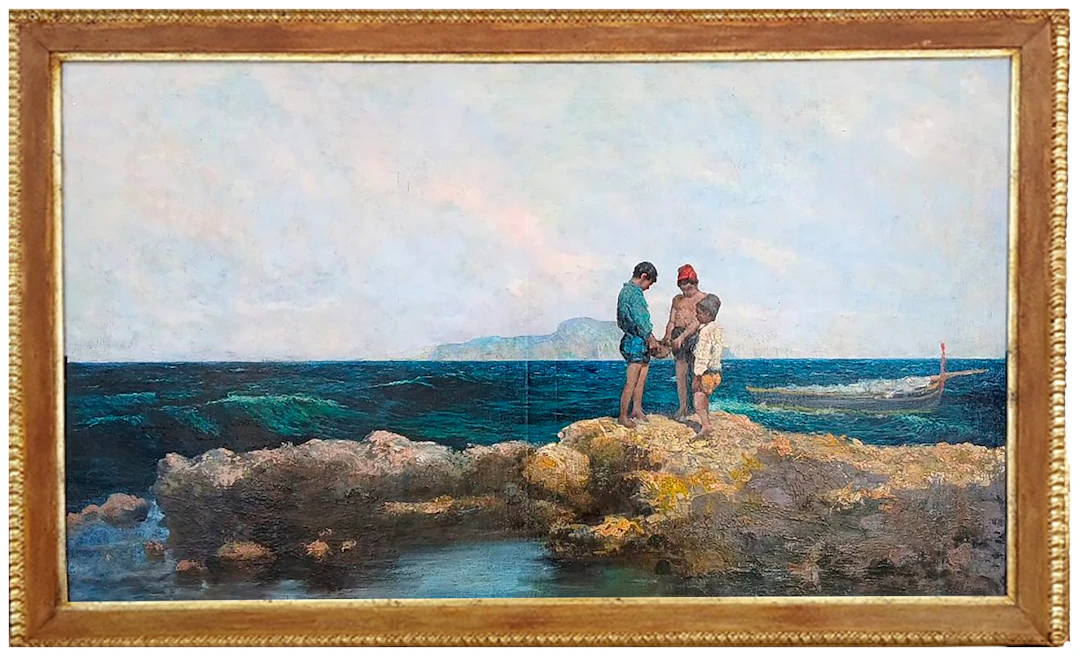 MICHELE CORTEGIANI (Palermo, 1857 – Palermo, 1919) - Pescatorelli