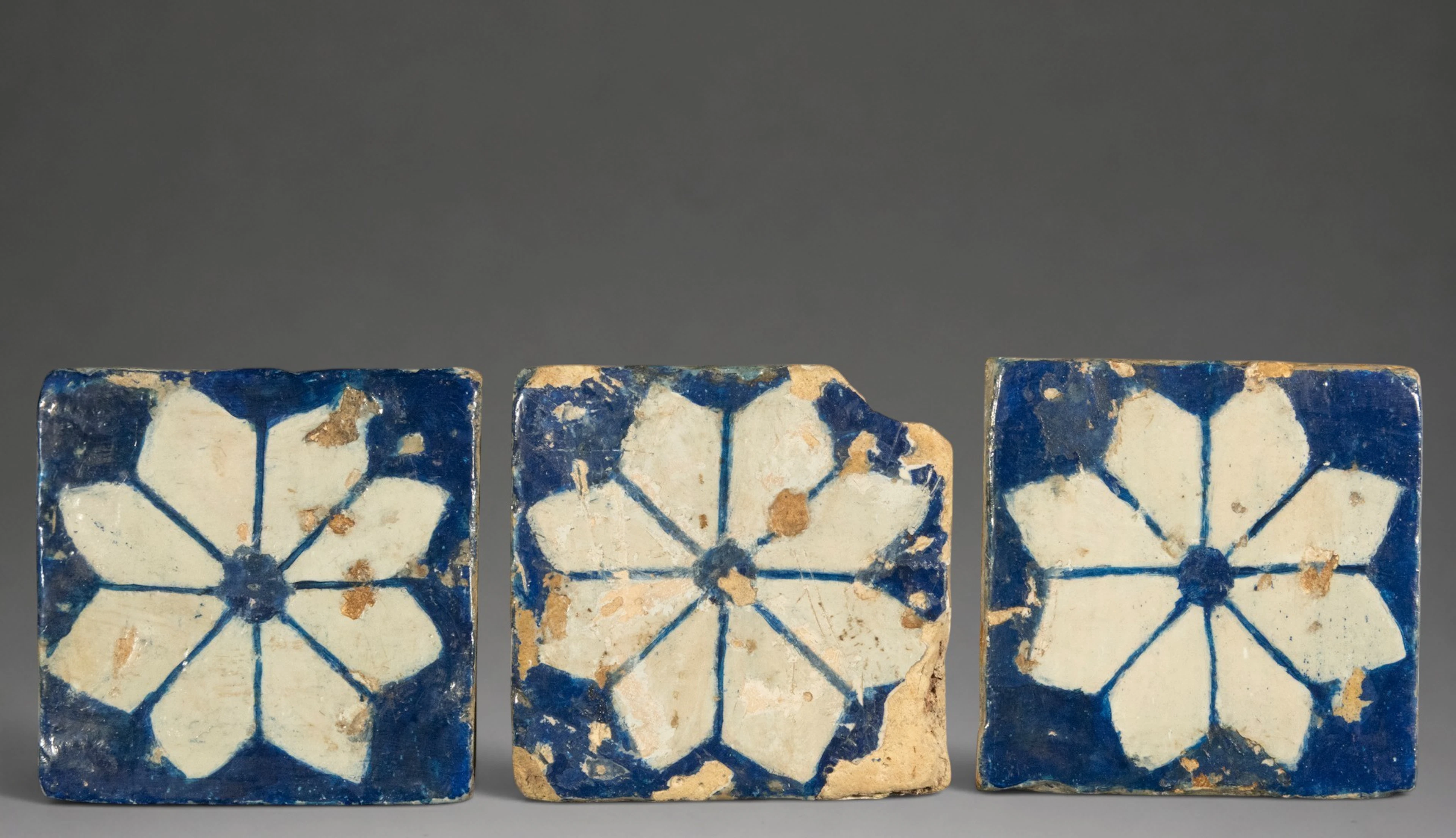 LOT 3 GOTHIC TILES 15TH CENTURY
