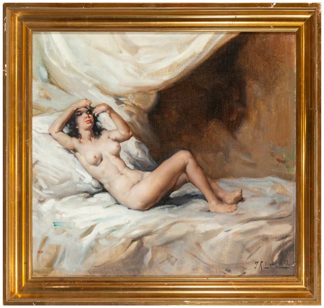 Female Nude – FRANCISCO RODRÍGUEZ SANCLEMENT (Elche 1893 / Santa Pola, 1968)