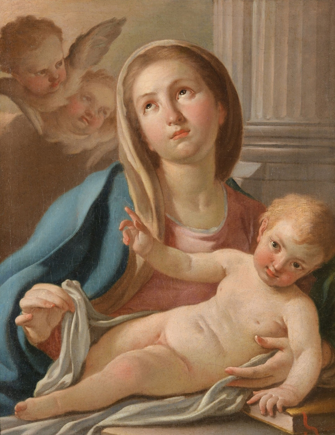 Francesco de Mura (Naples, 1696 – 1782), “Madonna with the Bambino”