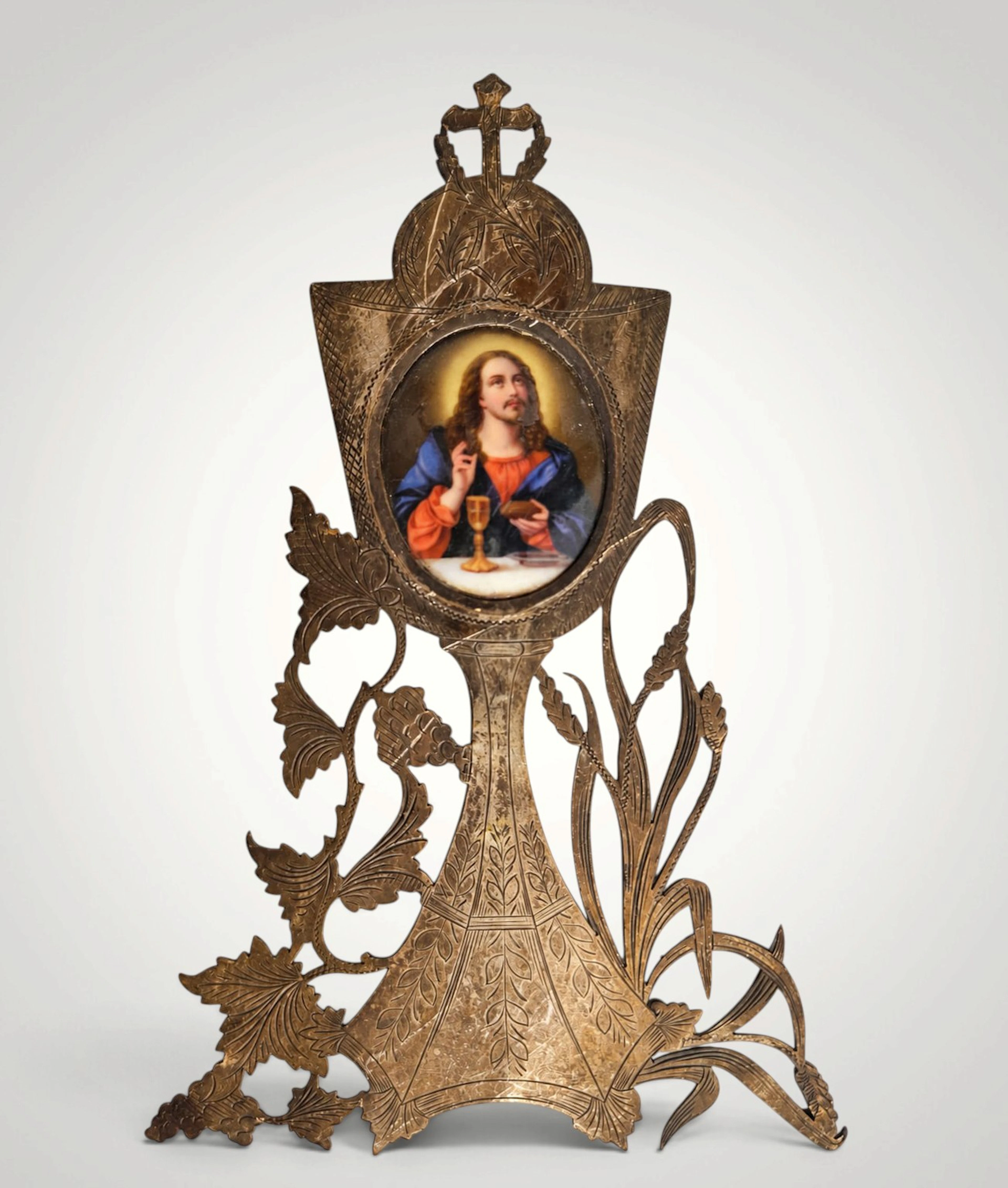 Devotional Monstrance image of Jesus blessing the bread