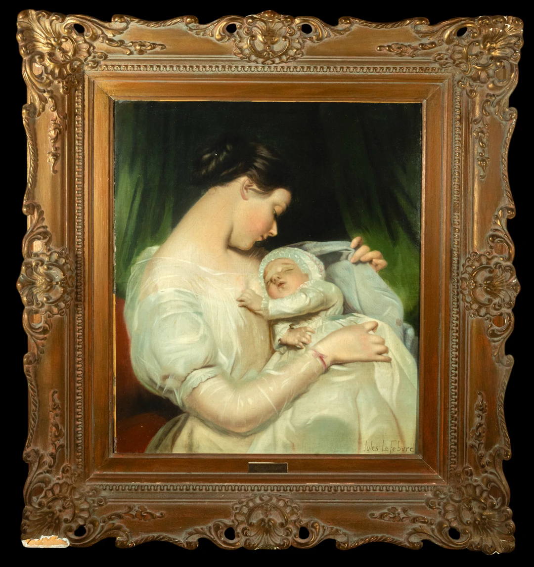Jules Joseph Lefebvre (1836-1911) - Mother with her son