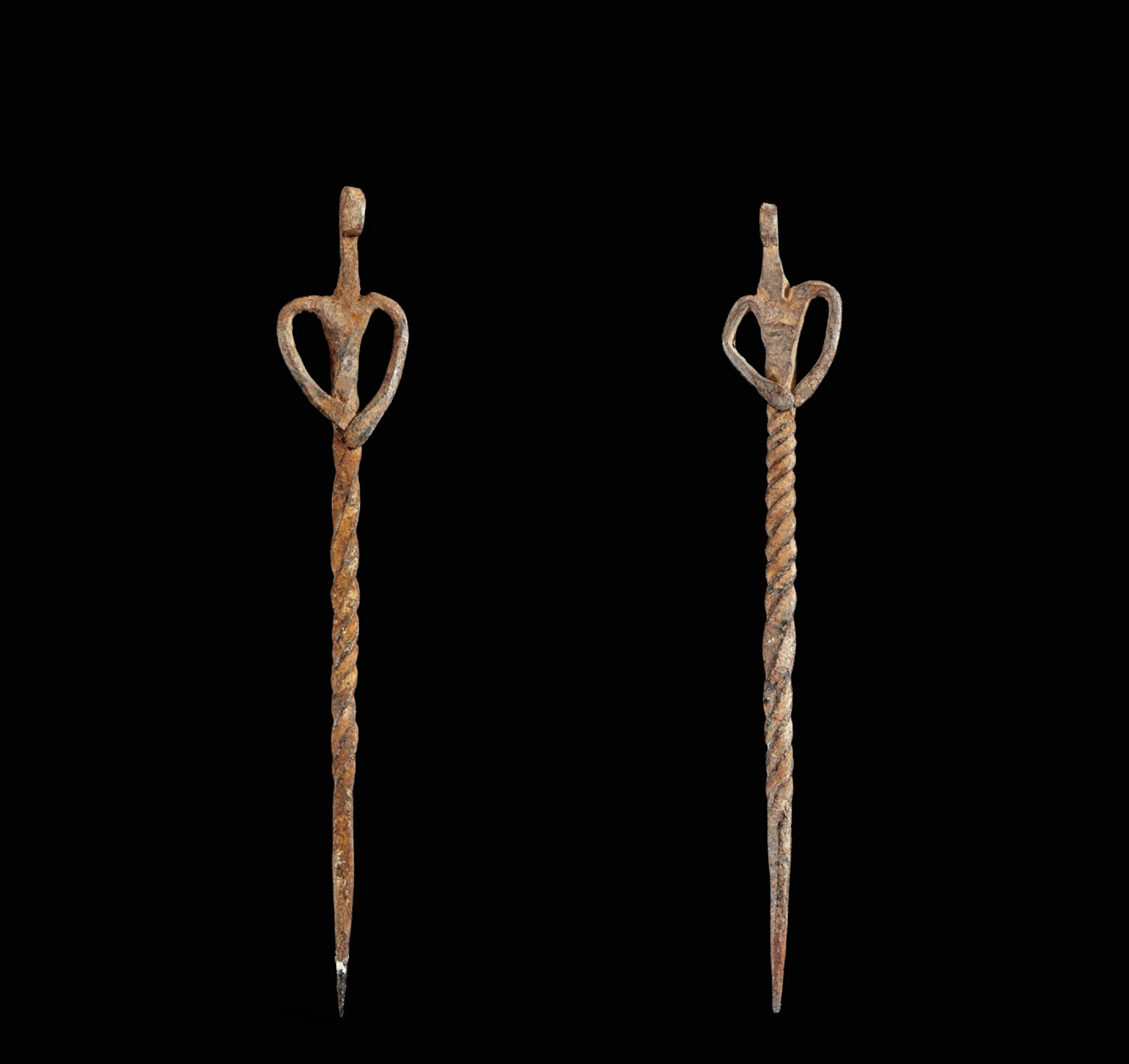 Two hairpins, Lobi, Burkina Faso, 19th-20th centuries