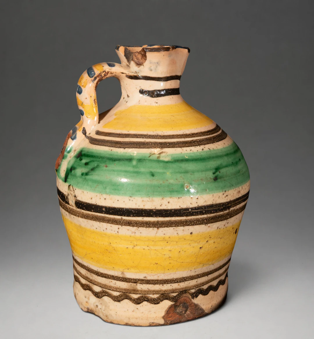 TERUEL CERAMICS - Jug with polychrome band decoration