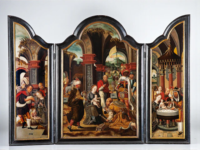 PIETER COECKE VAN AELST (Aalst, 1502 – Brussels, 1550) - The Adoration