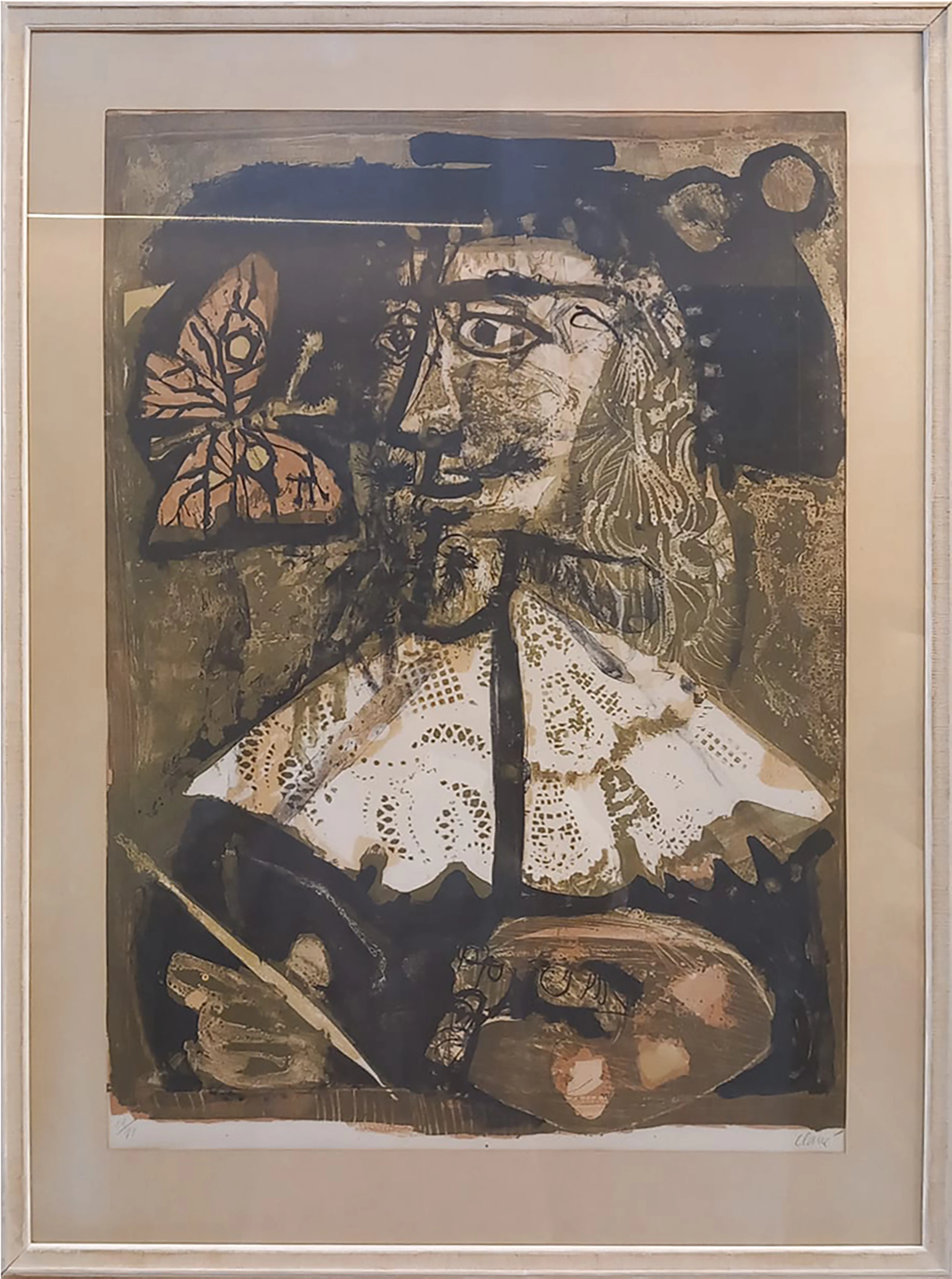 ANTONI CLAVÉ (1913 - 2005) “LE PEINTRE FLAMAND”, LITHOGRAPHY Nº22/90
