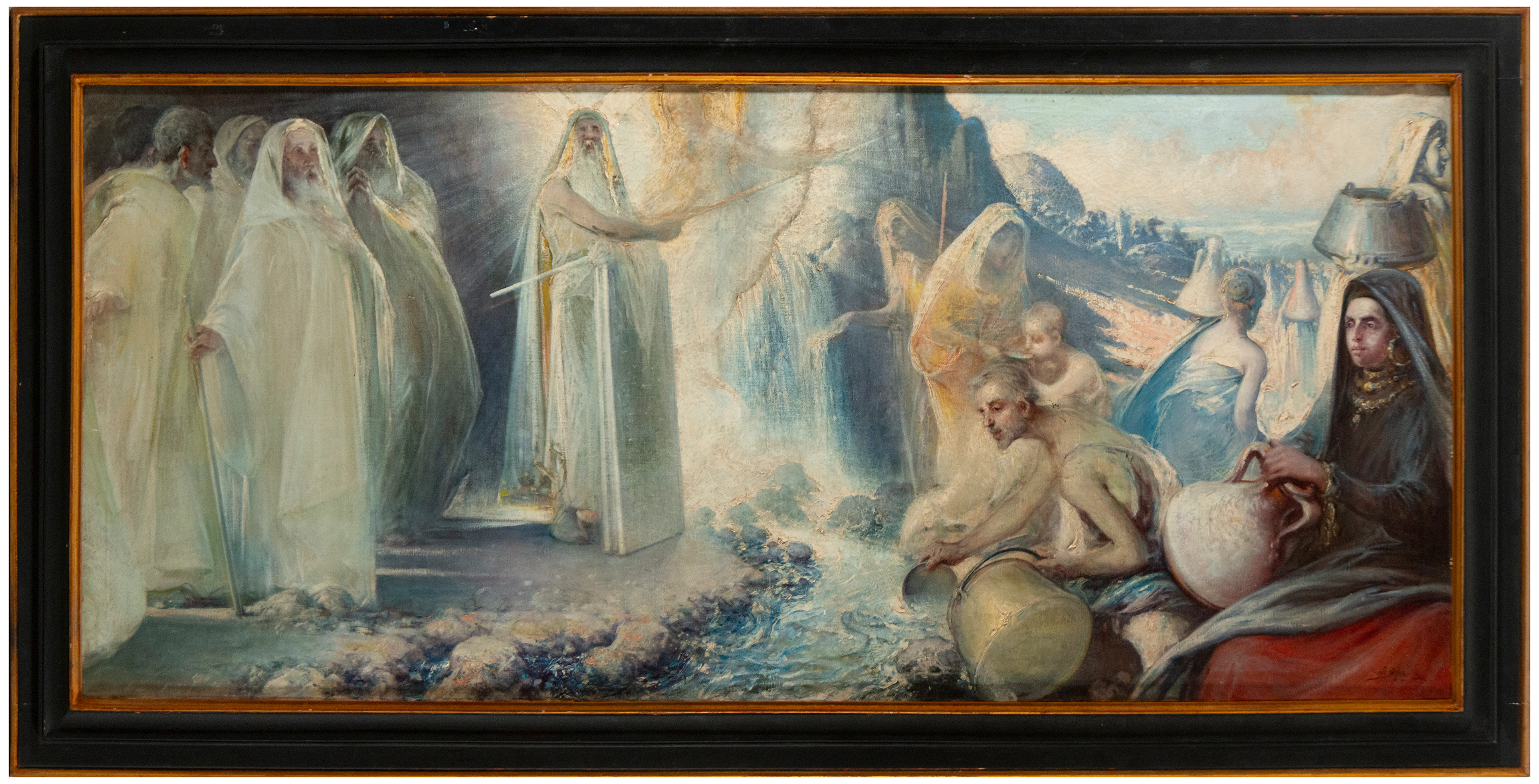 Biblical scene, signed and located in Seville – José Arpa y Perea (1860–1952)