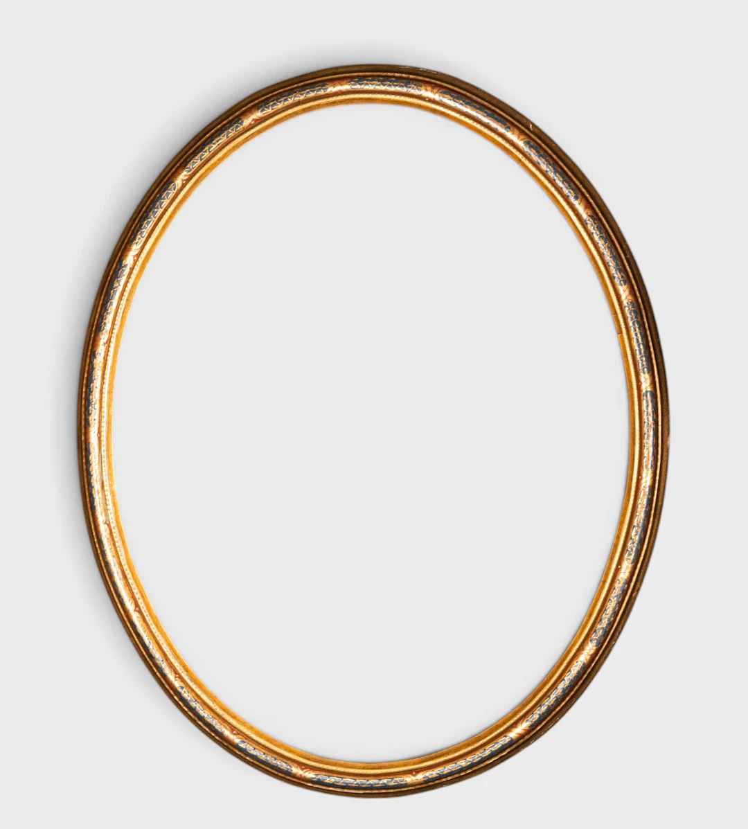 Gold oval frame – 19th century