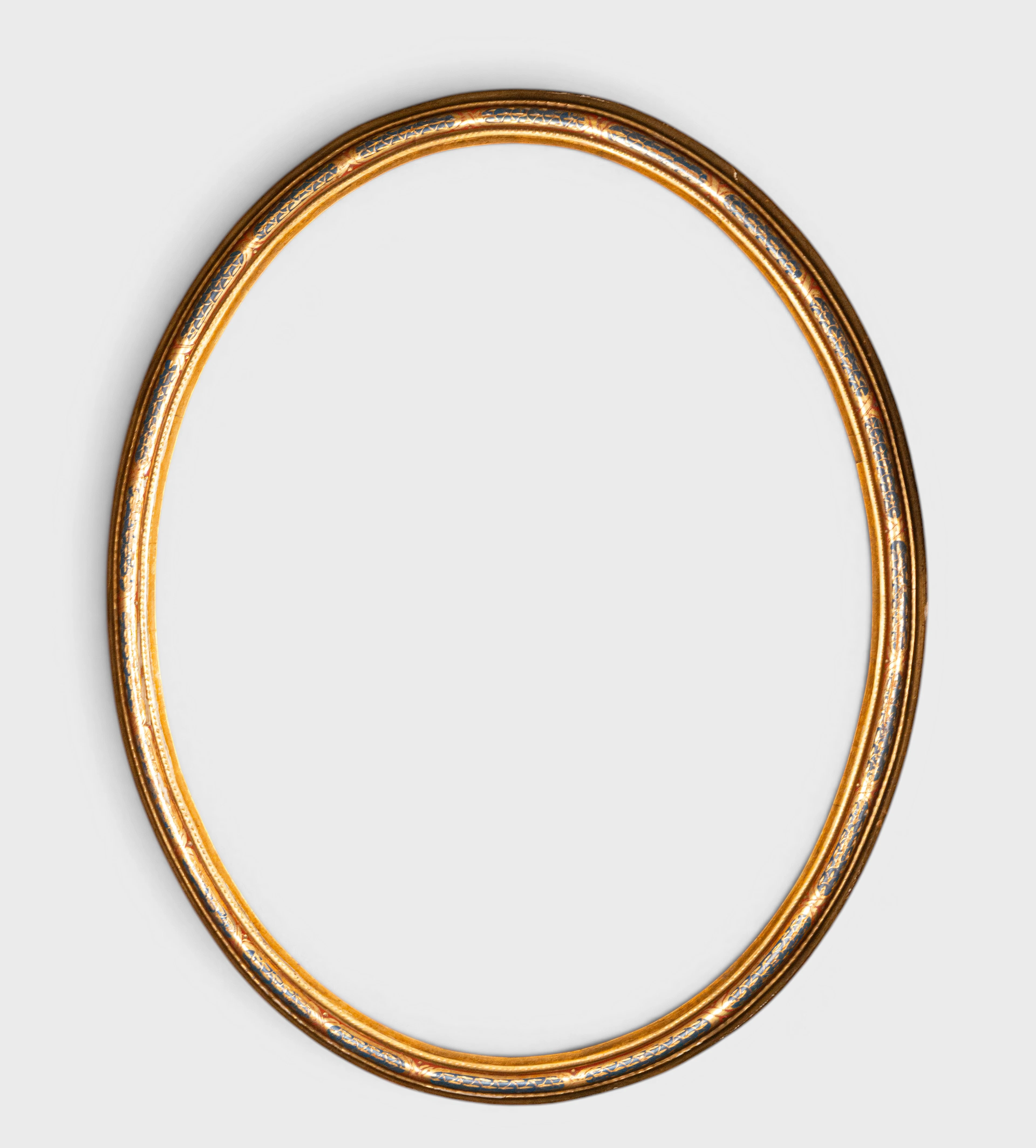 Gold oval frame – 19th century
