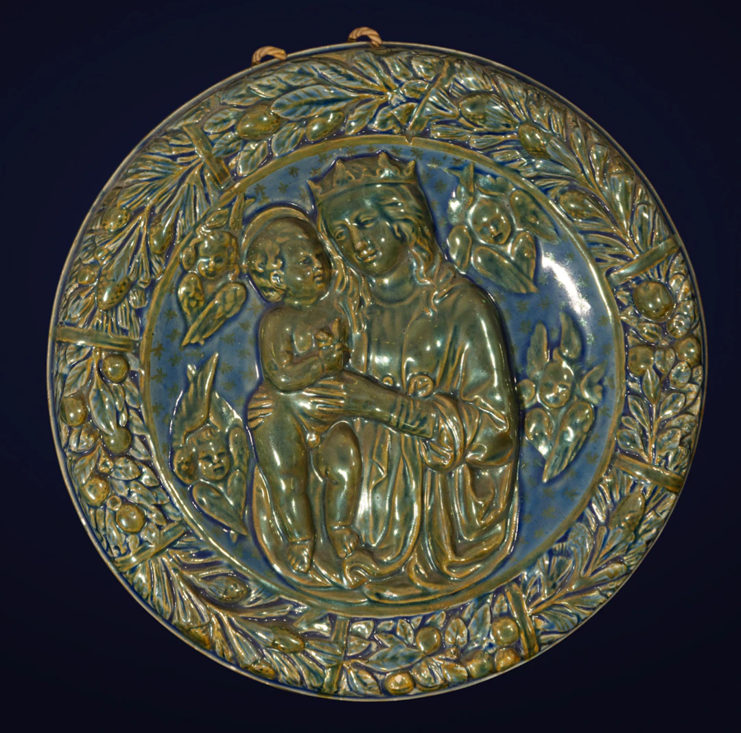 Tondo of Madonna - Huerta Aviñó, Juan Bautista (Manises, 1878 - Manises, 1949)