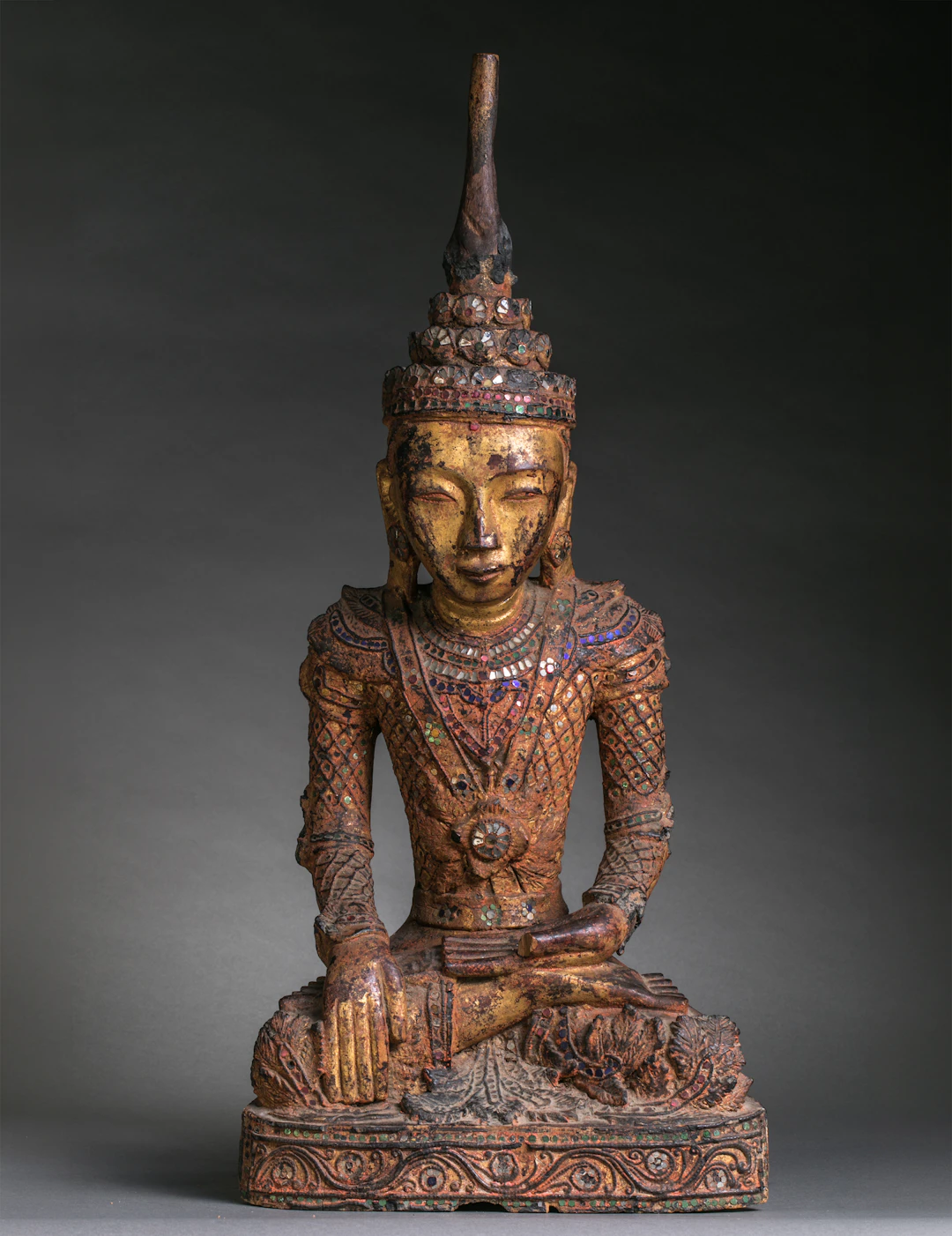 Buddha Burma, Shan State Kingdom, 17th century. 65 cm.