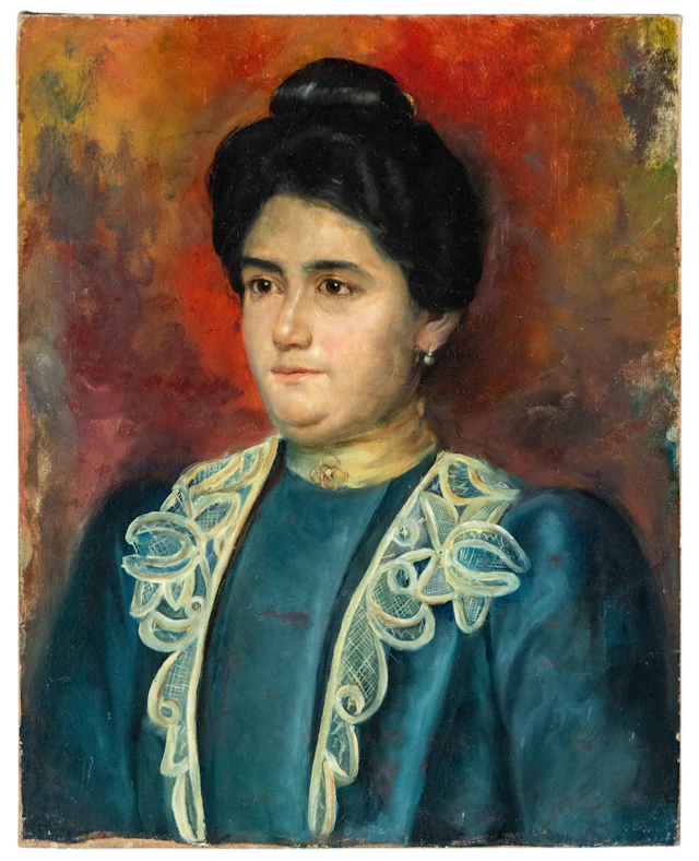 Portrait of a Lady – Spanish School of the Madrazo Family – 19th Century