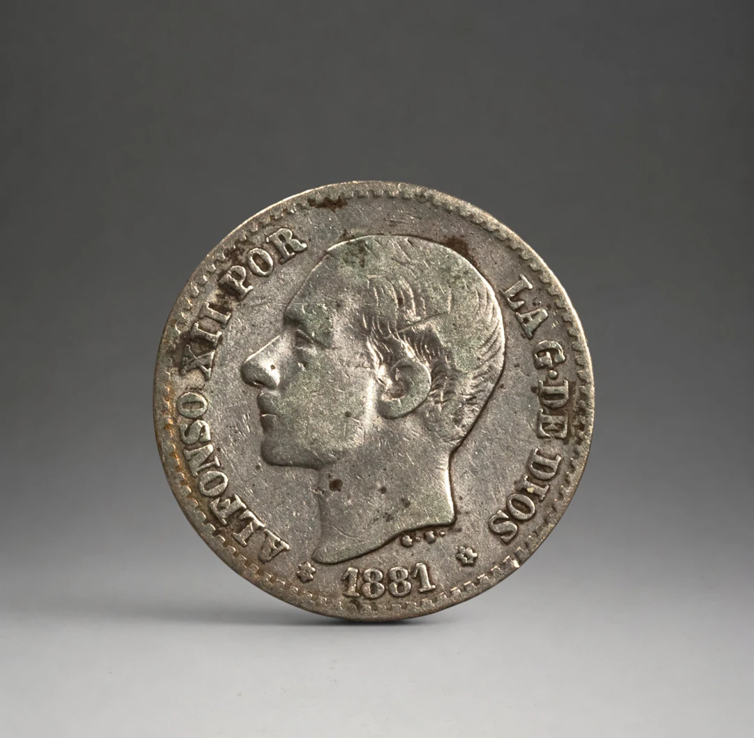 SILVER - COINS - 50 CENT ALFONSO XII