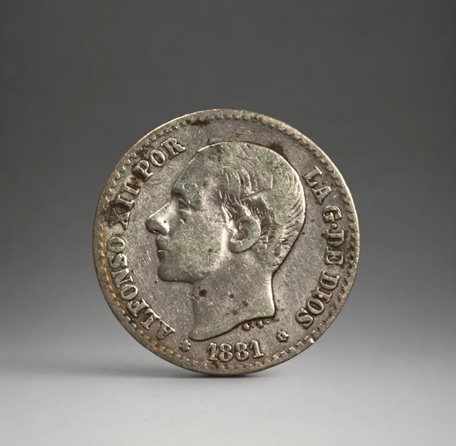 SILVER - COINS - 50 CENT ALFONSO XII