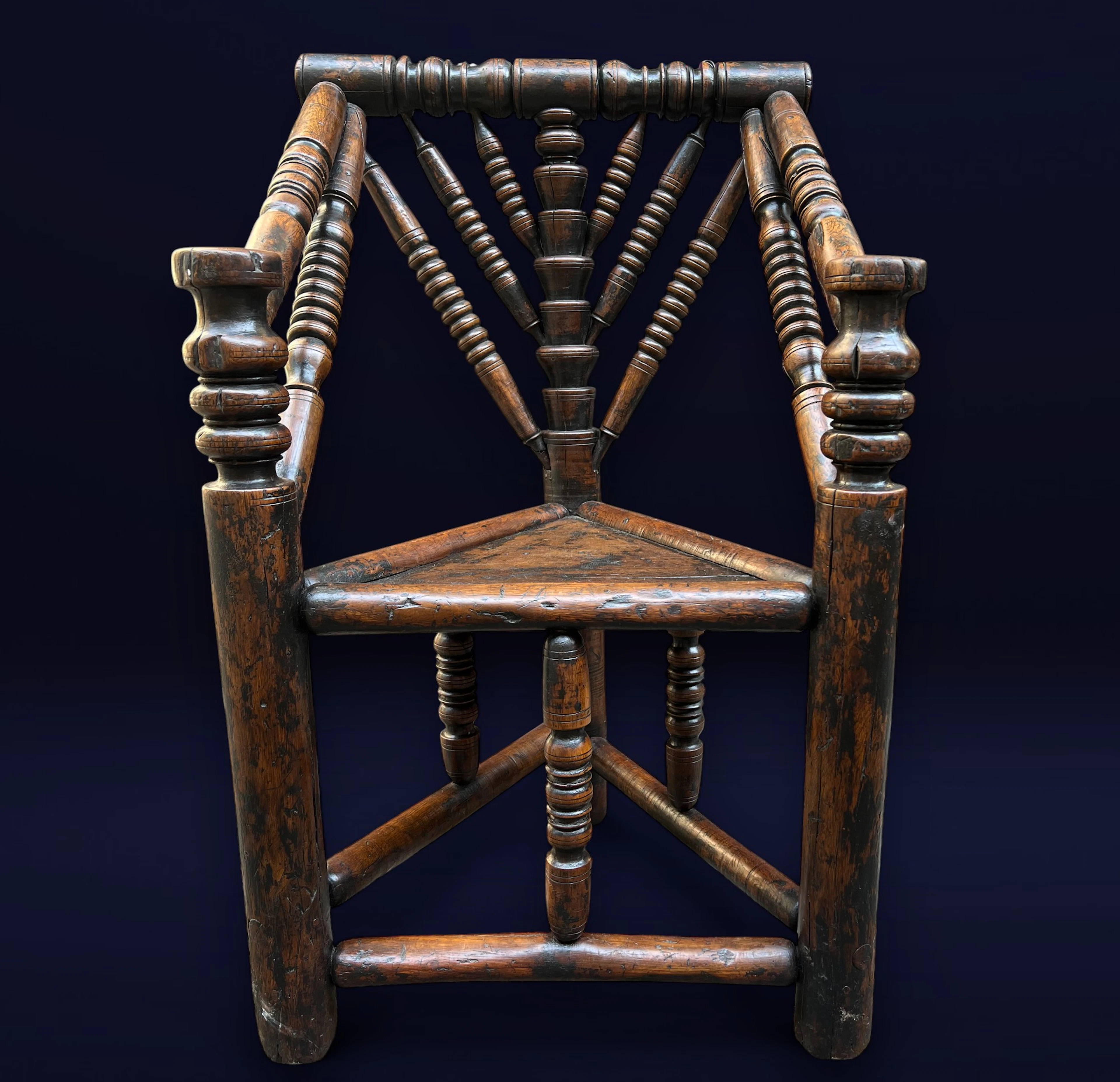 Great Medieval Tudor Chair or Charles I English or French Brittany