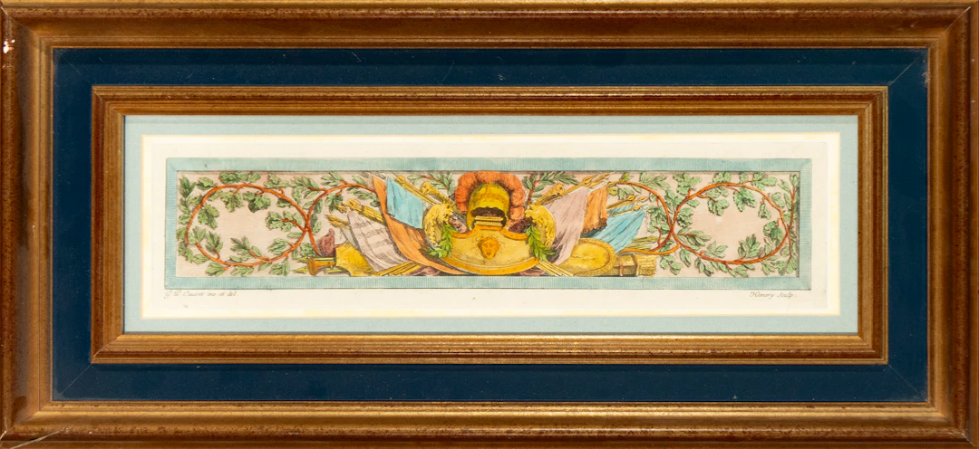 Ornamental frieze with military trophies, GB Casali inv. et del.;
