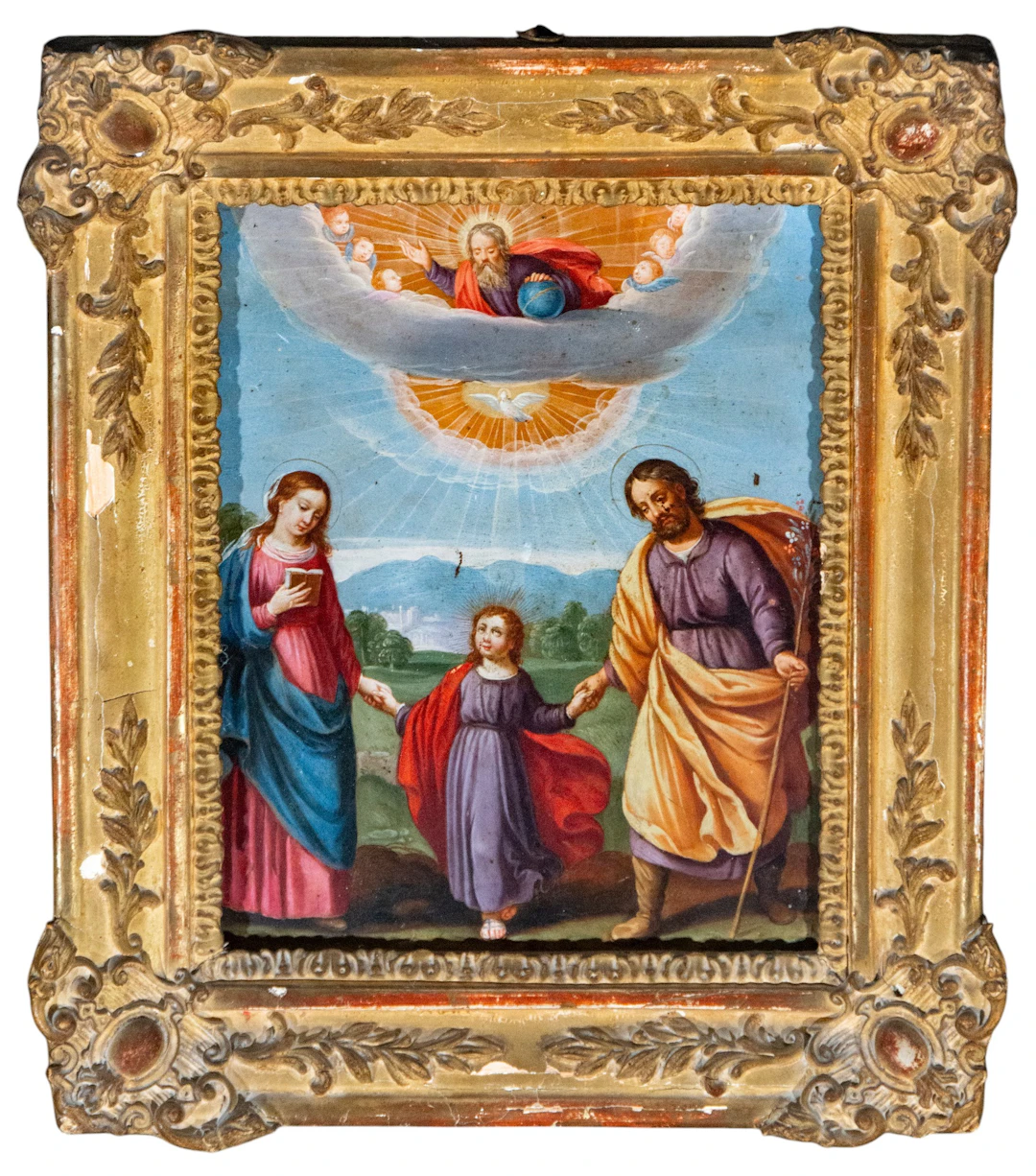 Double Trinity – Colonial School of Lima – mid-18th century