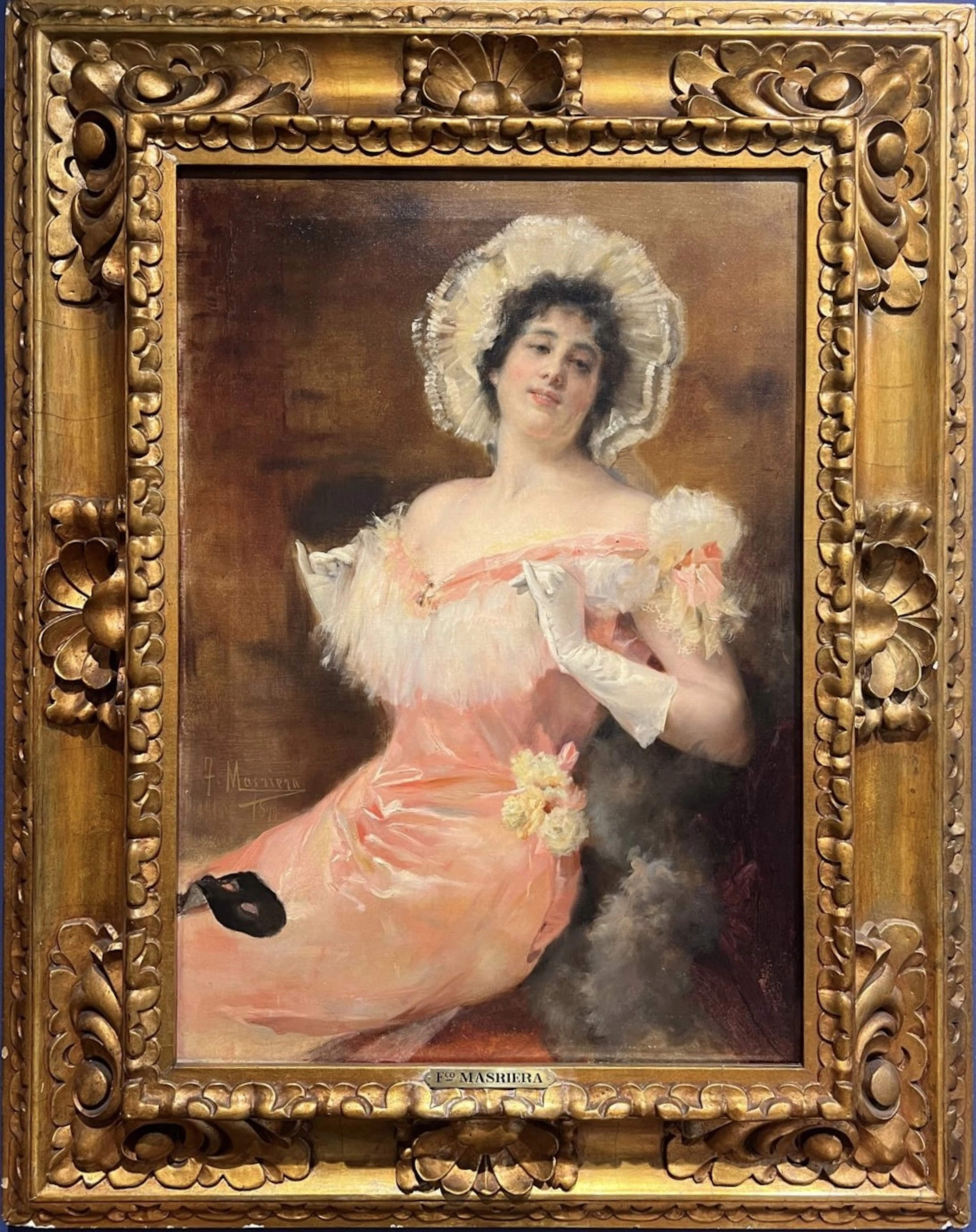 Lady at Carnival, Francesc Masriera (Barcelona, ​​1842-1902), catalan