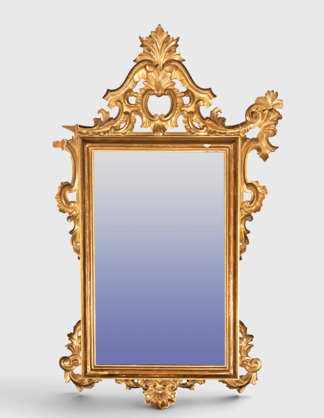 Carved wooden mirror – European school – 19th century