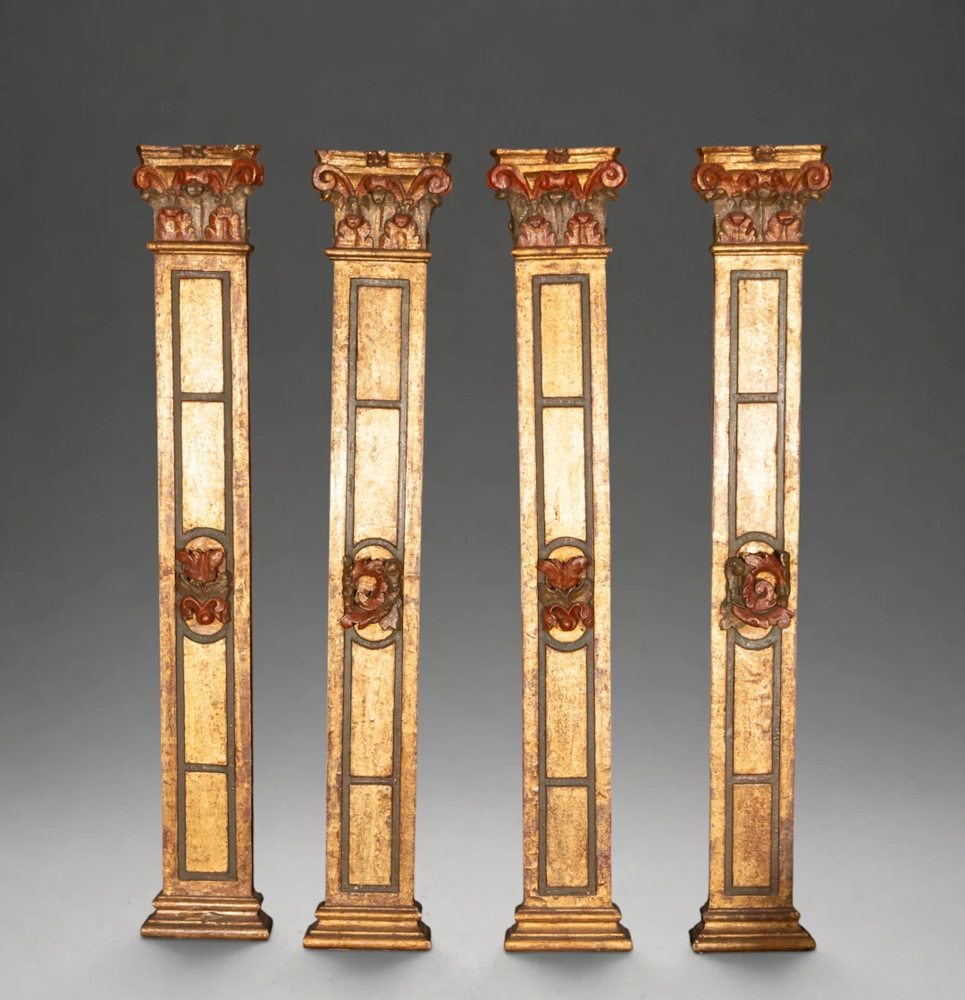 Set of four Renaissance pilasters – Spanish workshop – 16th century