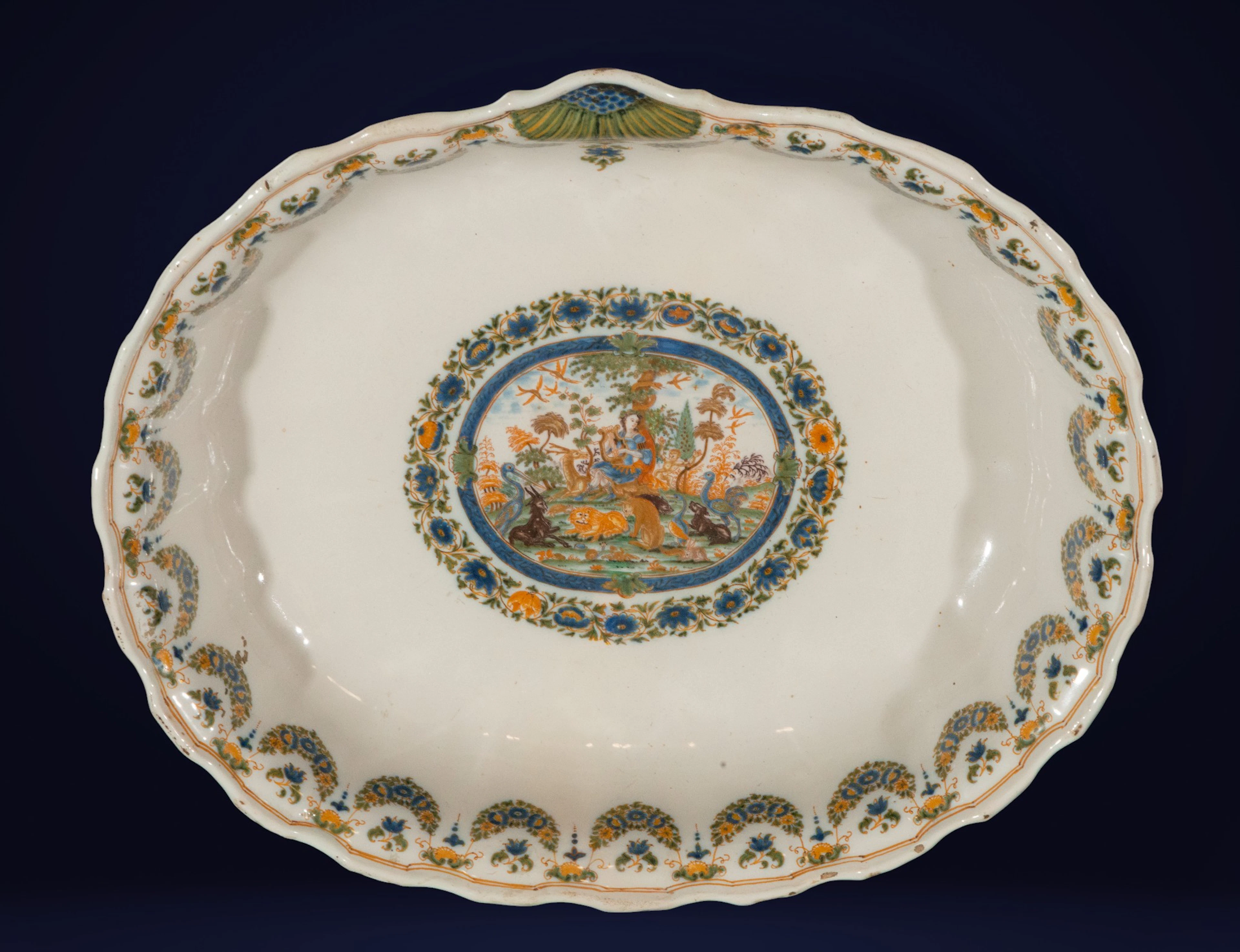 Moustiers porcelain fountain. France. 18th century.