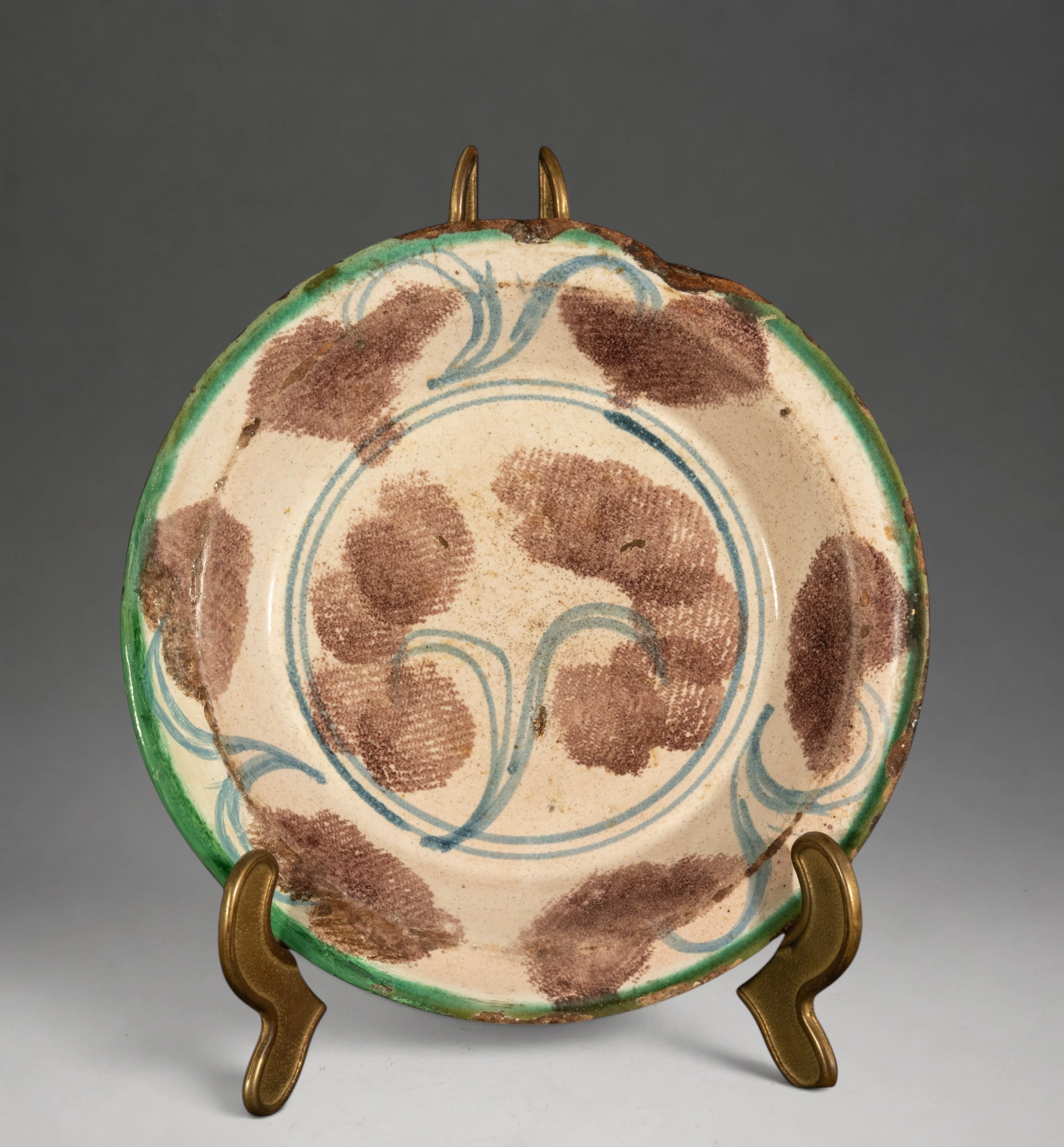 Teruel plate, 18th century, 20 cm