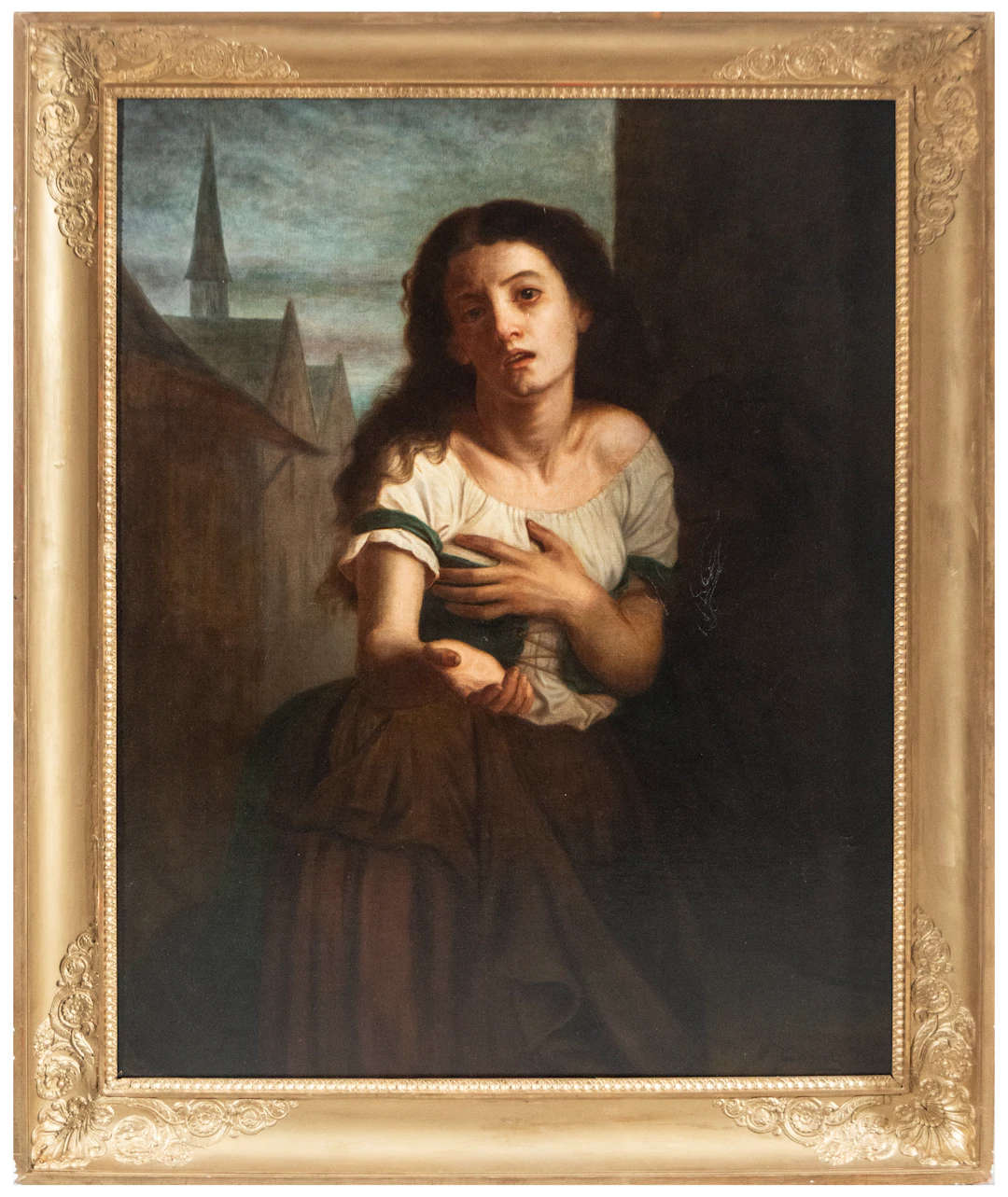A Beggar Woman, in the style of Hugues Merle (1822–1881), French school