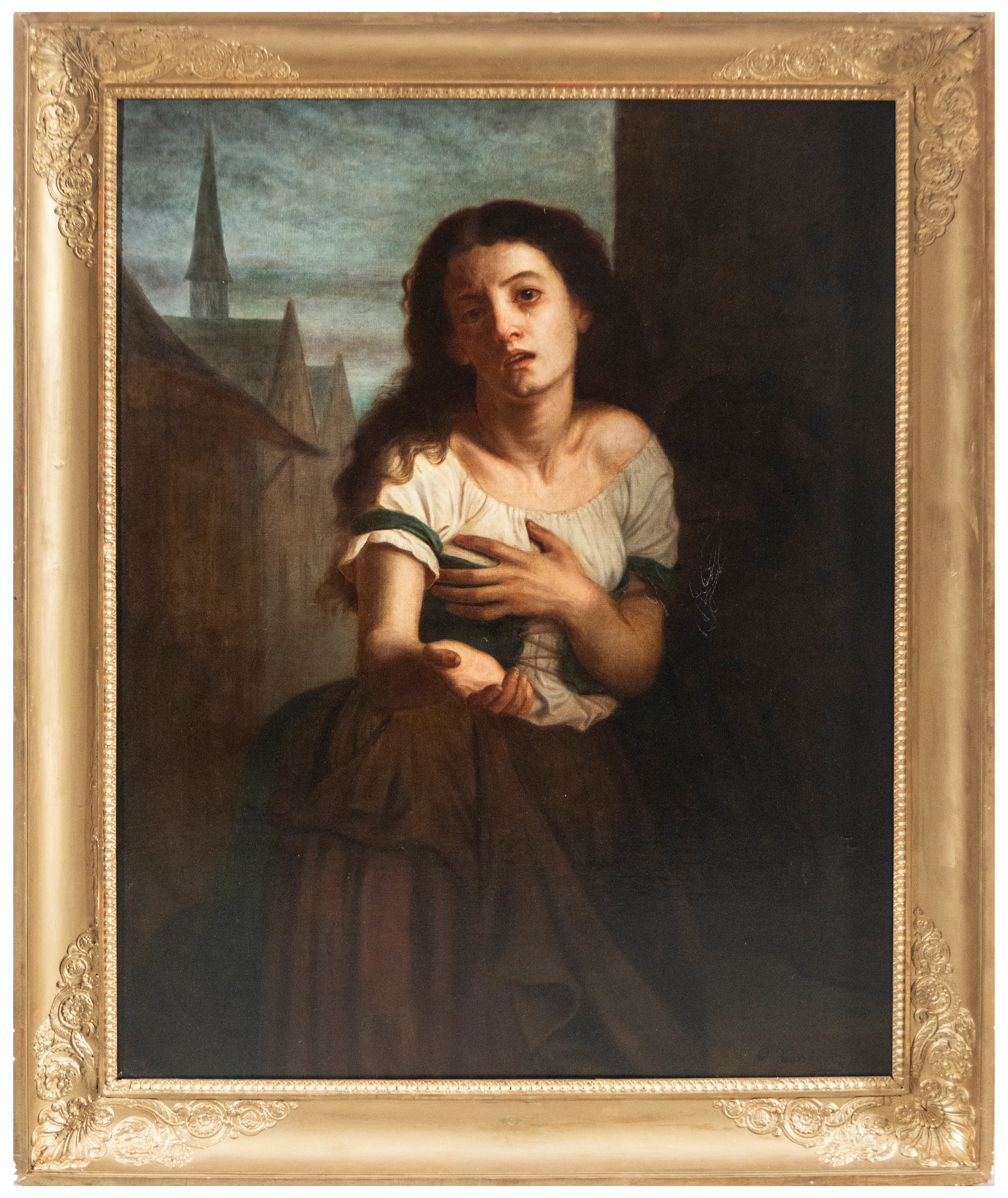 A Beggar Woman, in the style of Hugues Merle (1822–1881), French school