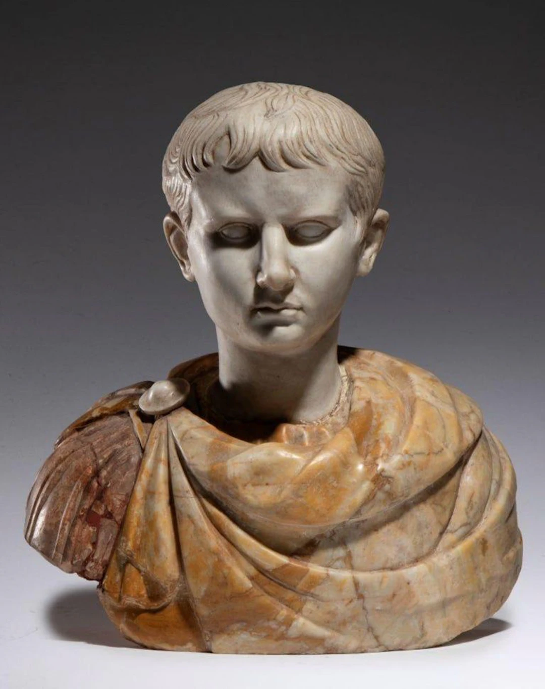 Bust of Caesar, Roman Emperor – Italian School – early 19th century