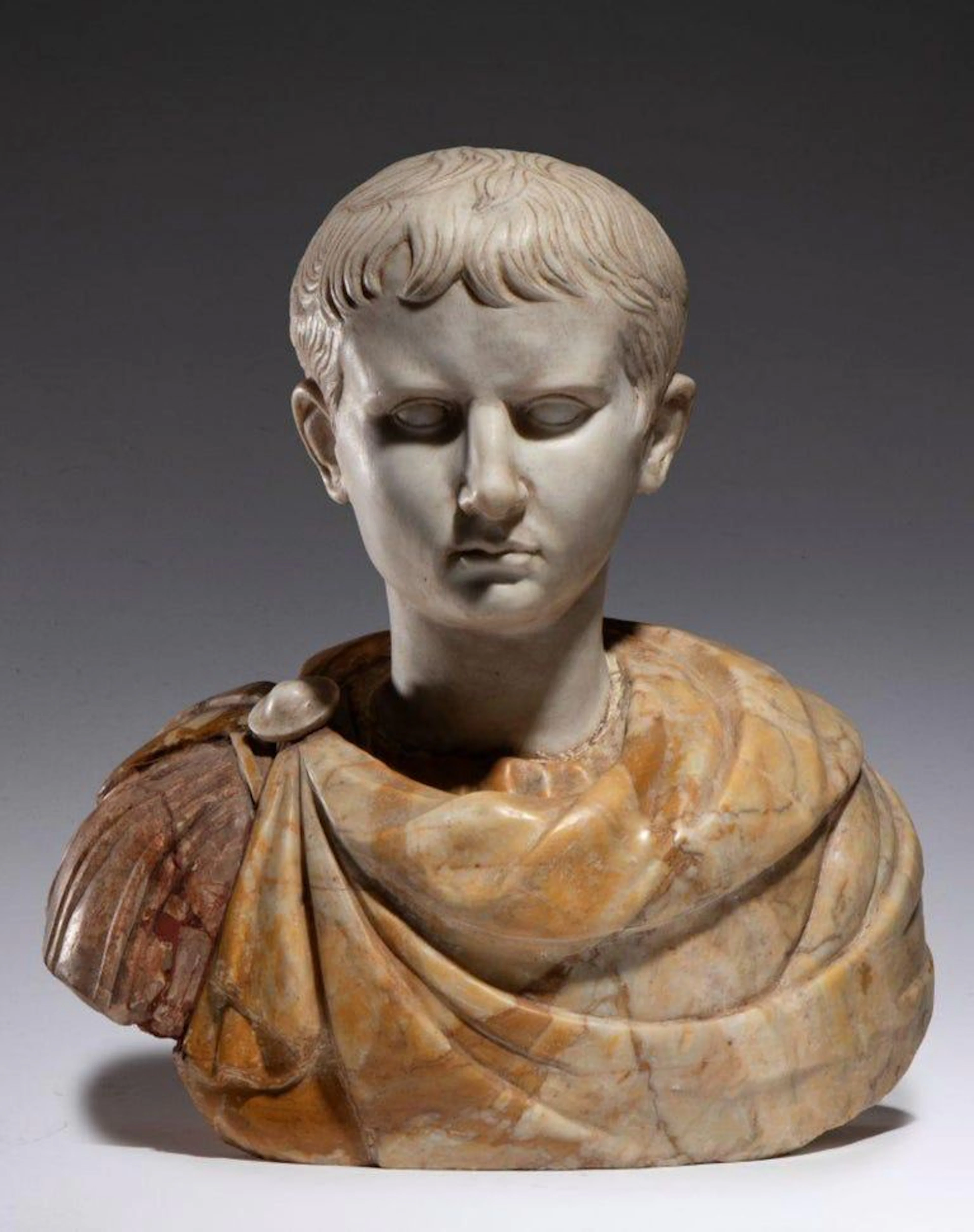 Bust of Caesar, Roman Emperor – Italian School – early 19th century