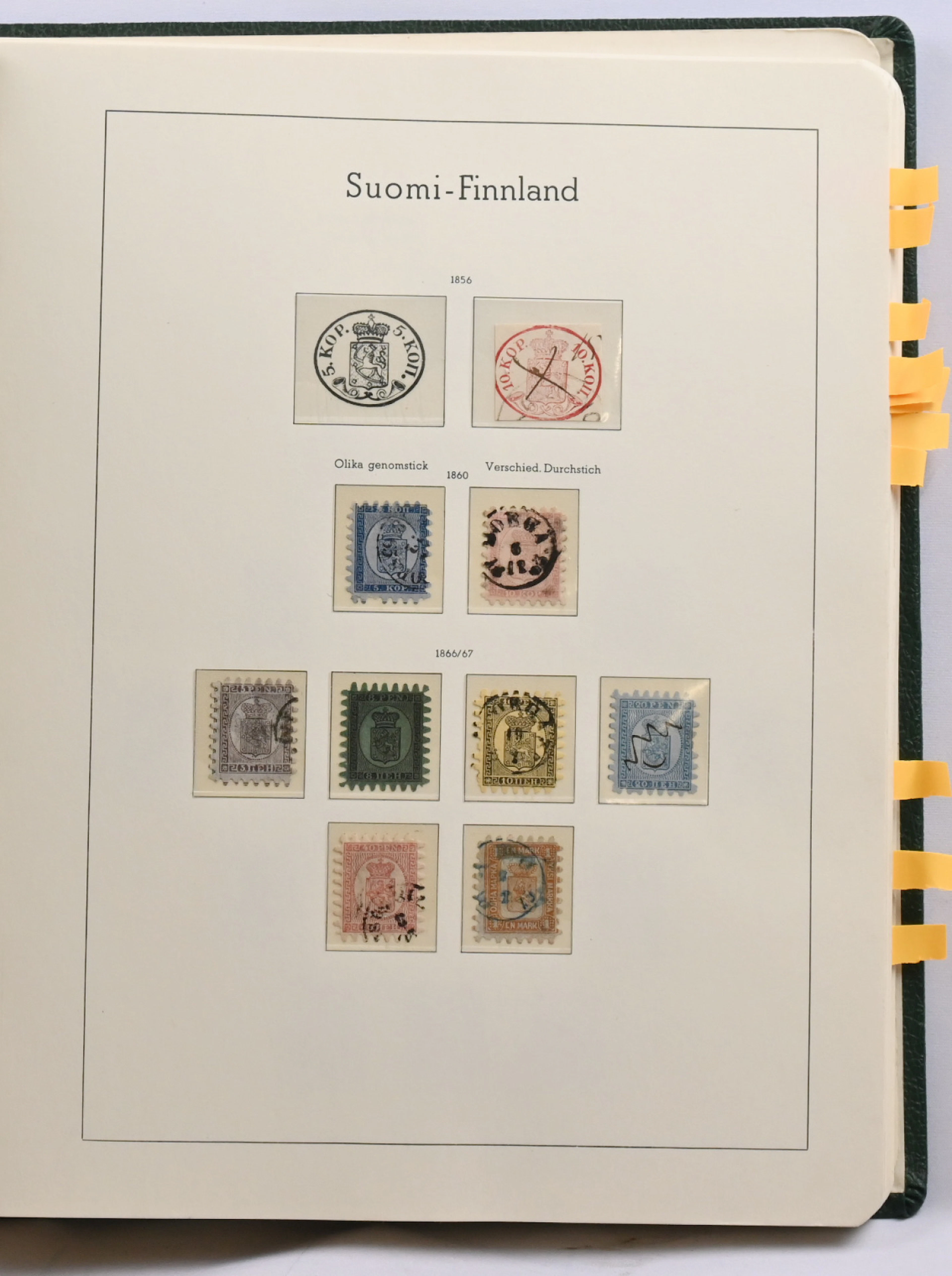 1856 - 1973 fine collection in an album with mounts. Old part used