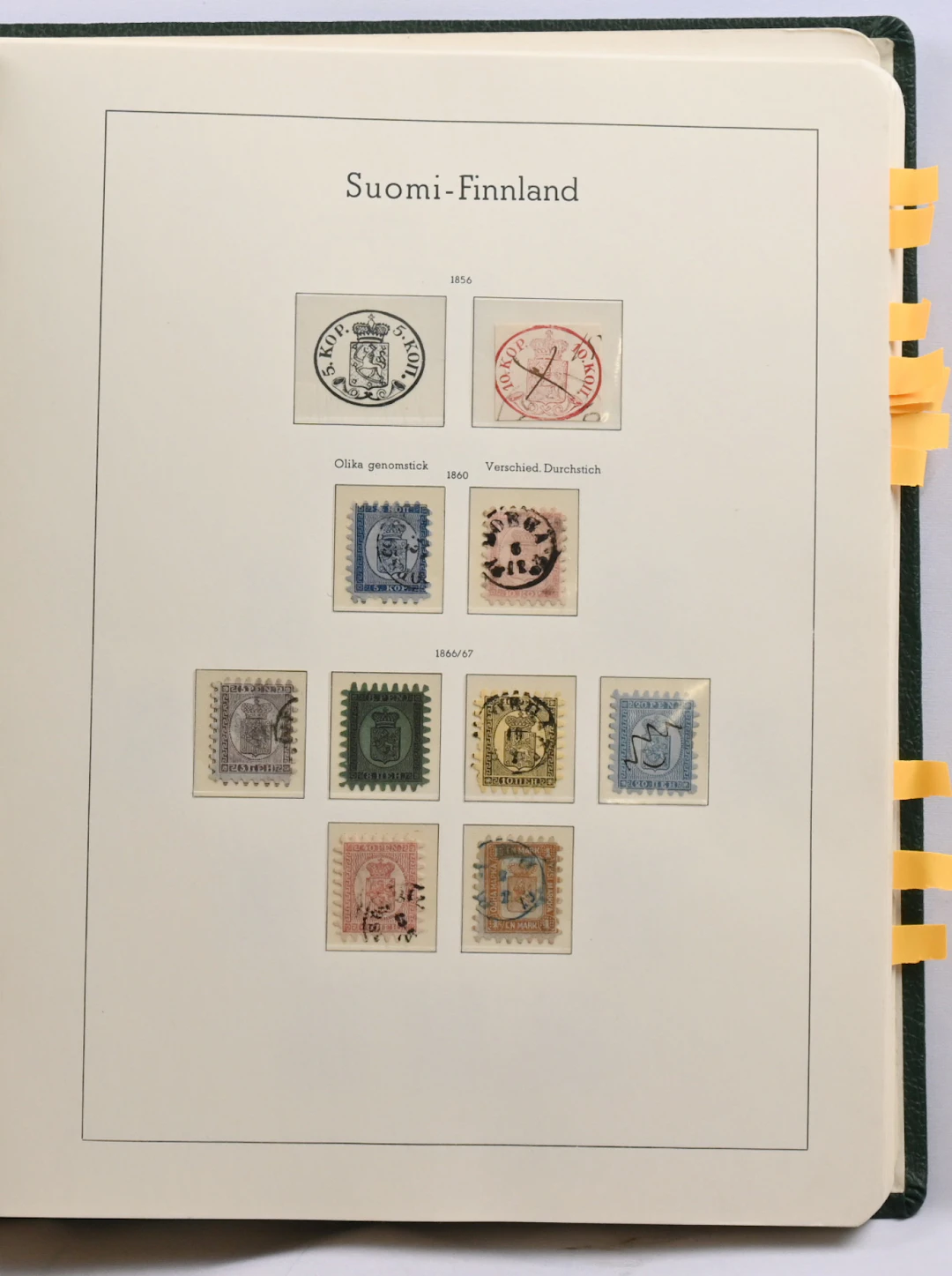 1856 - 1973 fine collection in an album with mounts. Old part used