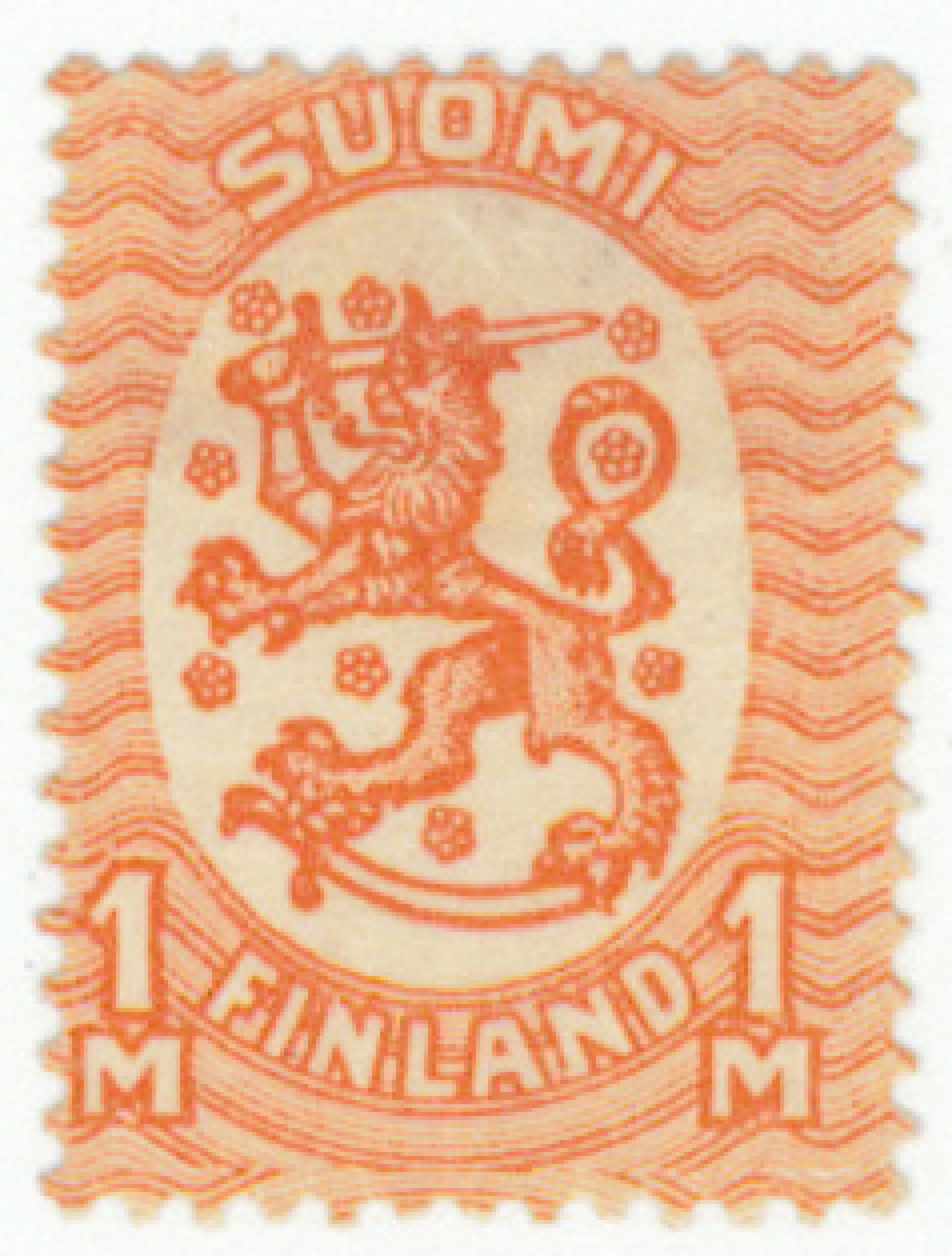 1 markka BW2 rare mint *. (L. 118BW2).