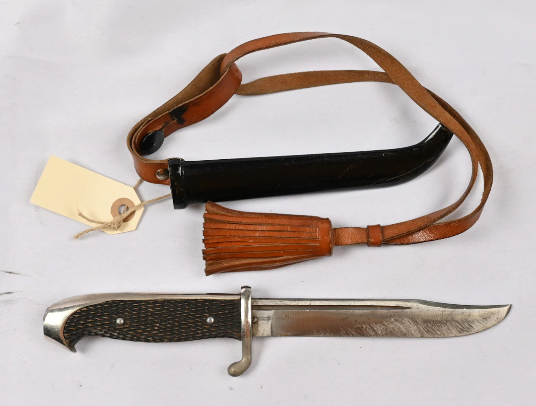 Knife bayonet model 1919 with a sword knot. On the blade some spots