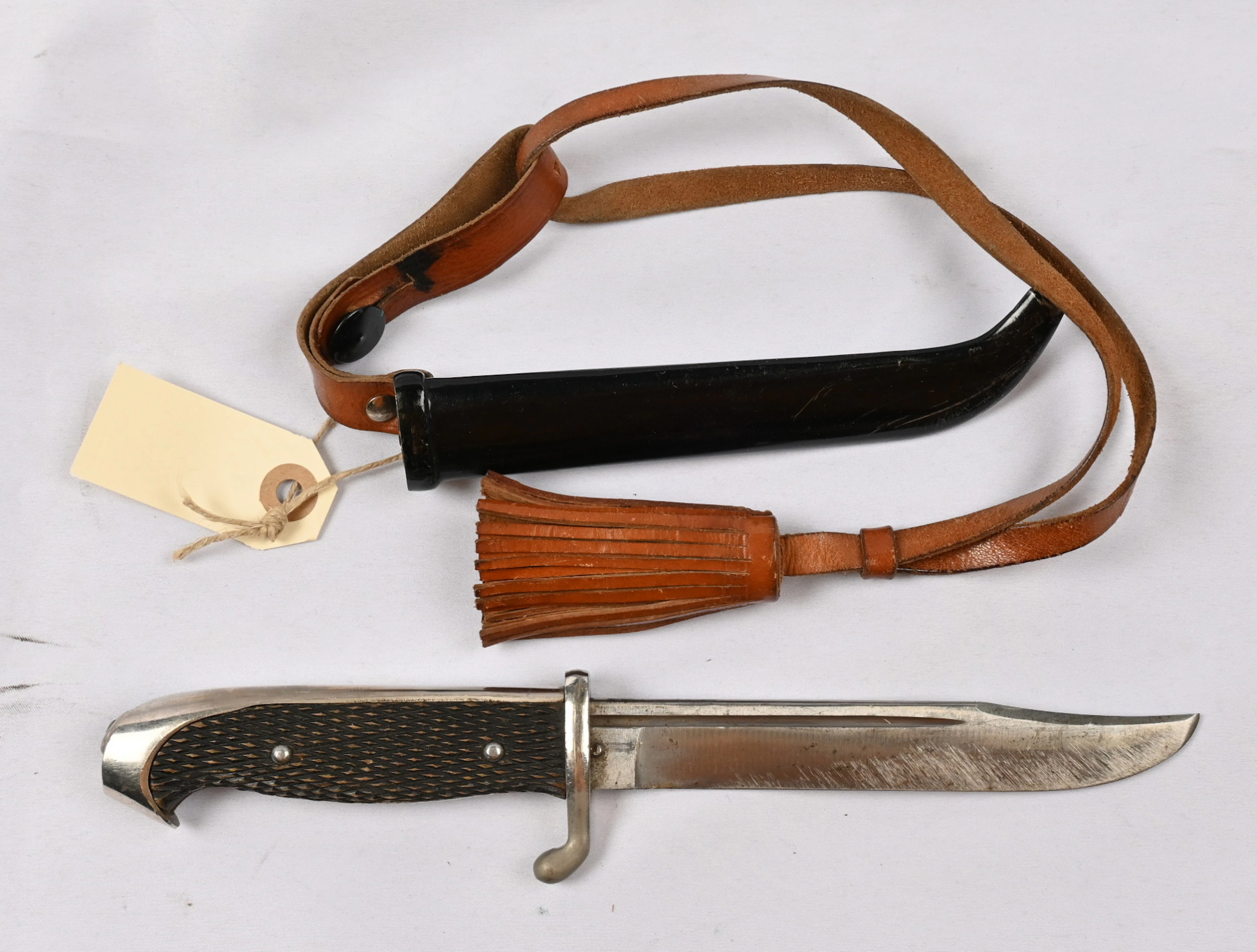 Knife bayonet model 1919 with a sword knot. On the blade some spots