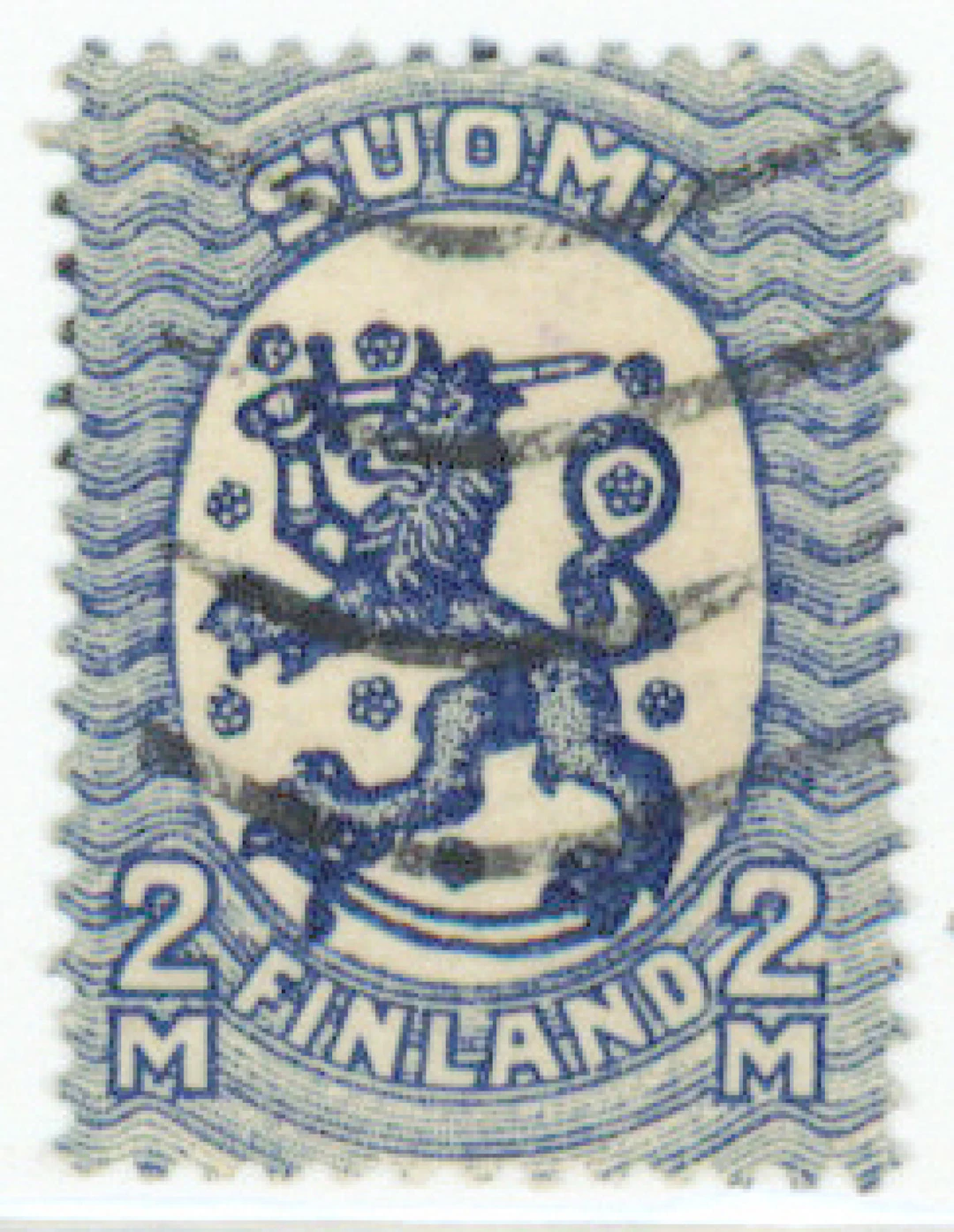 2 markka BW2 machine cancelled. (L. 132BW2).